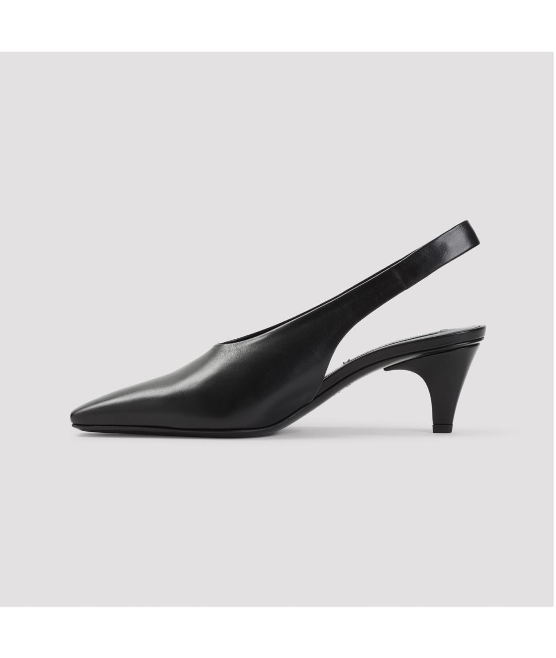 GIORGIO ARMANI Черные кожаные туфли, фото 3