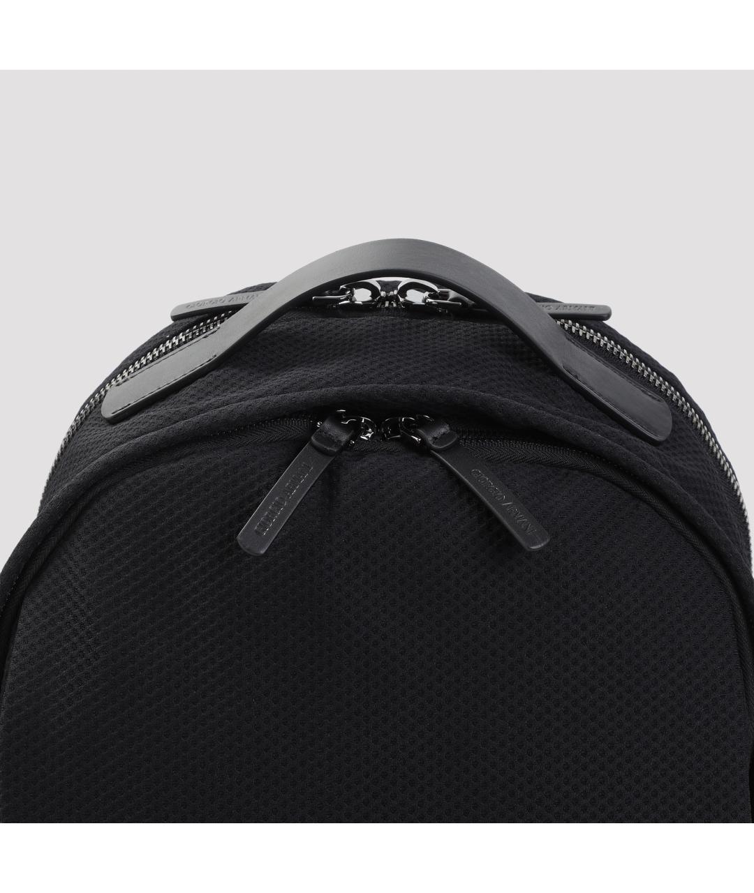 GIORGIO ARMANI Черный синтетический рюкзак, фото 5