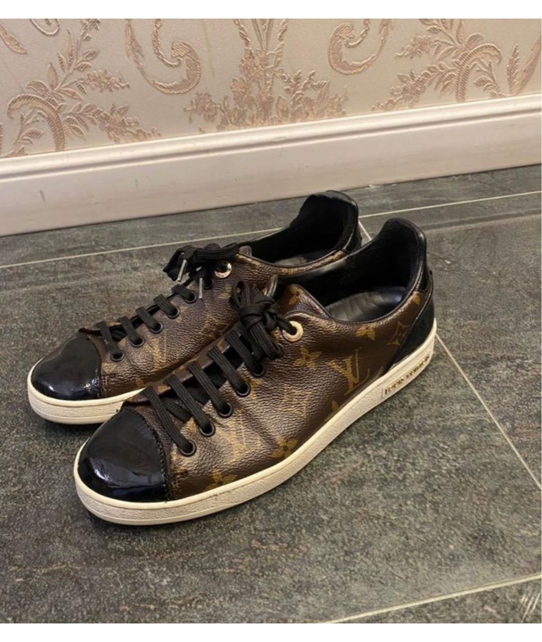 LOUIS VUITTON Коричневые кеды, фото 4