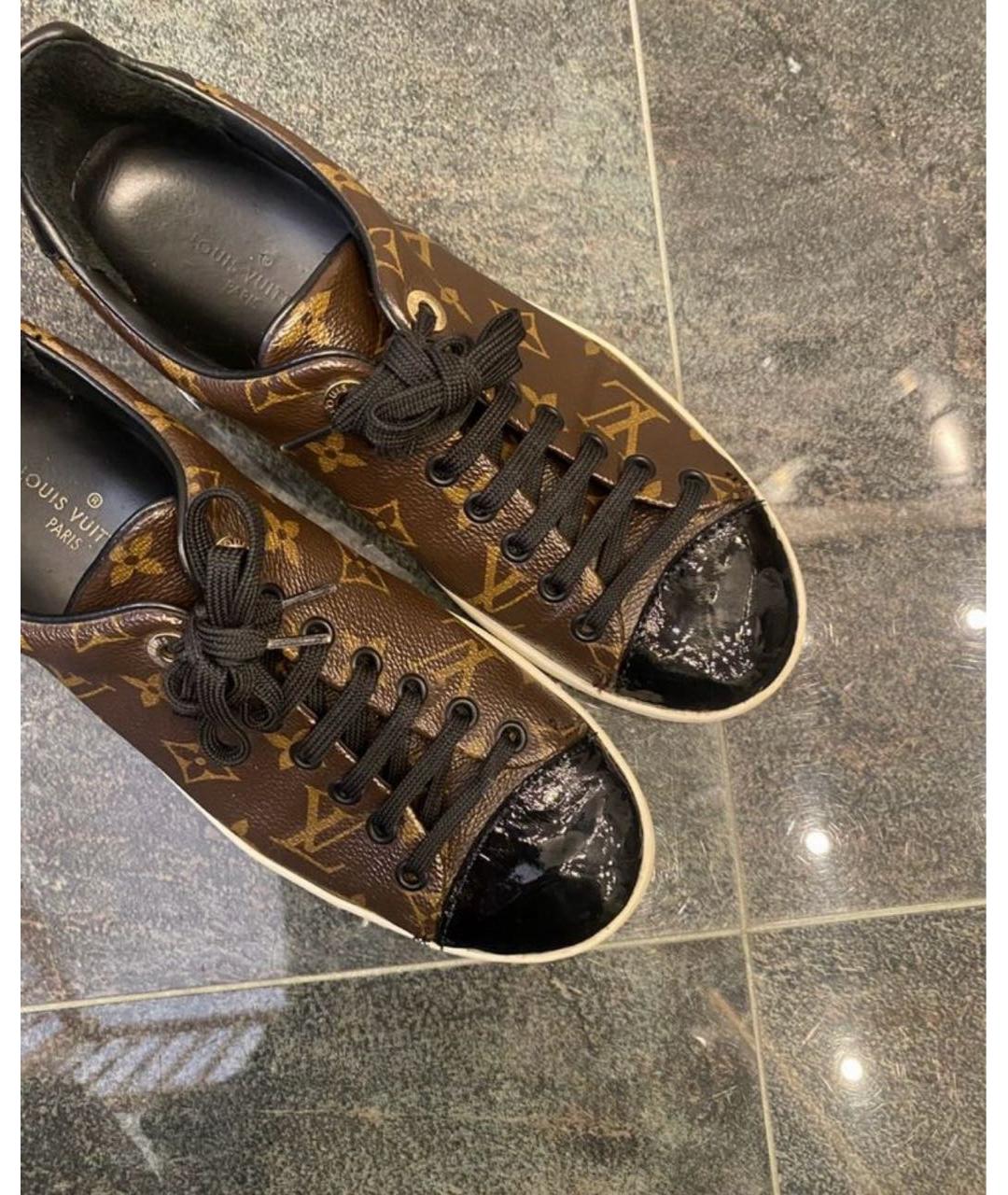LOUIS VUITTON Коричневые кеды, фото 2