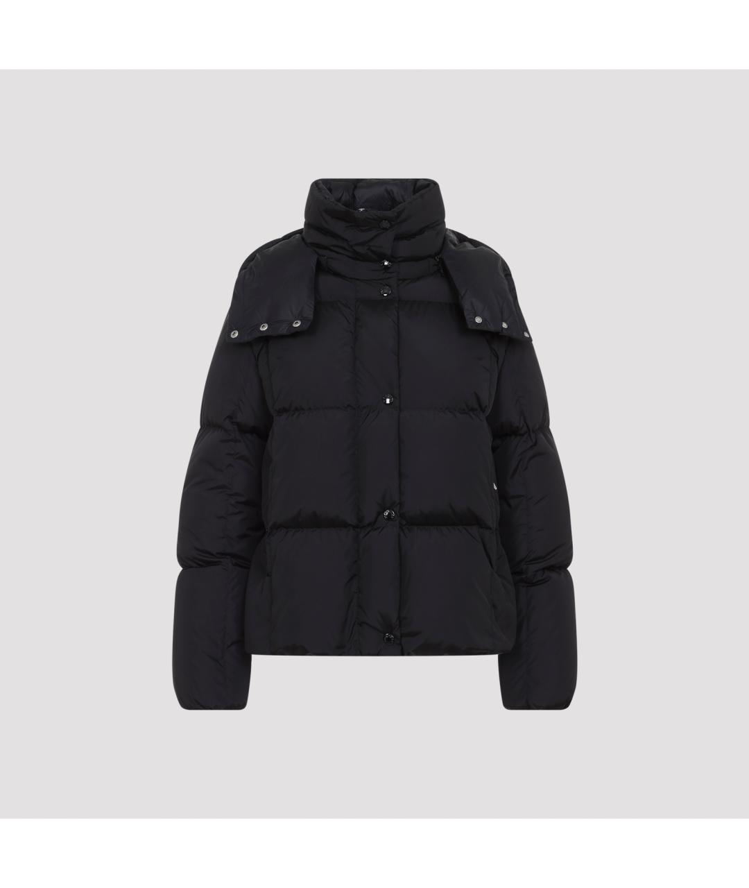 MONCLER Черный полиамидовый пуховик, фото 2