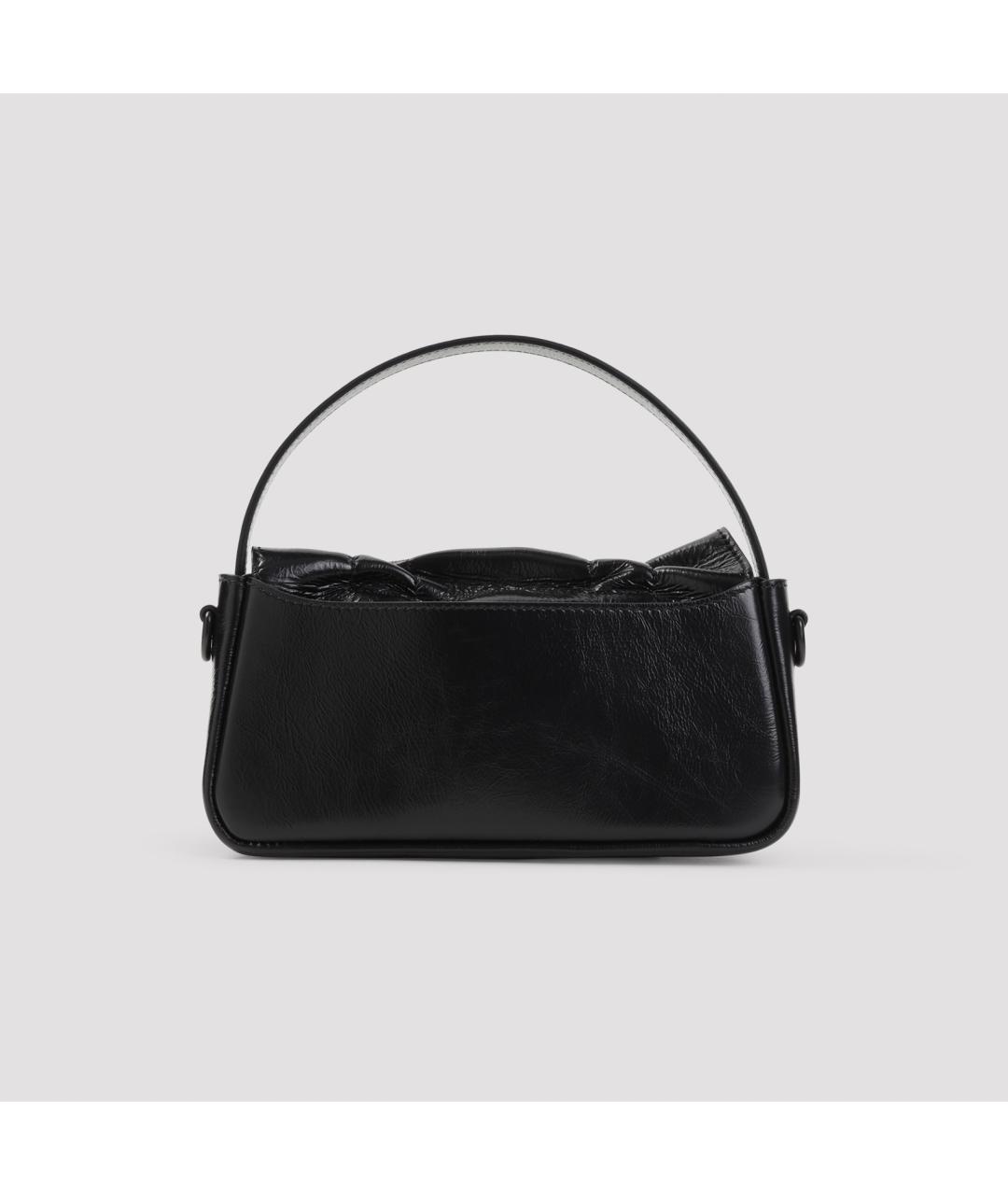 ACNE STUDIOS Черная кожаная сумка через плечо, фото 3