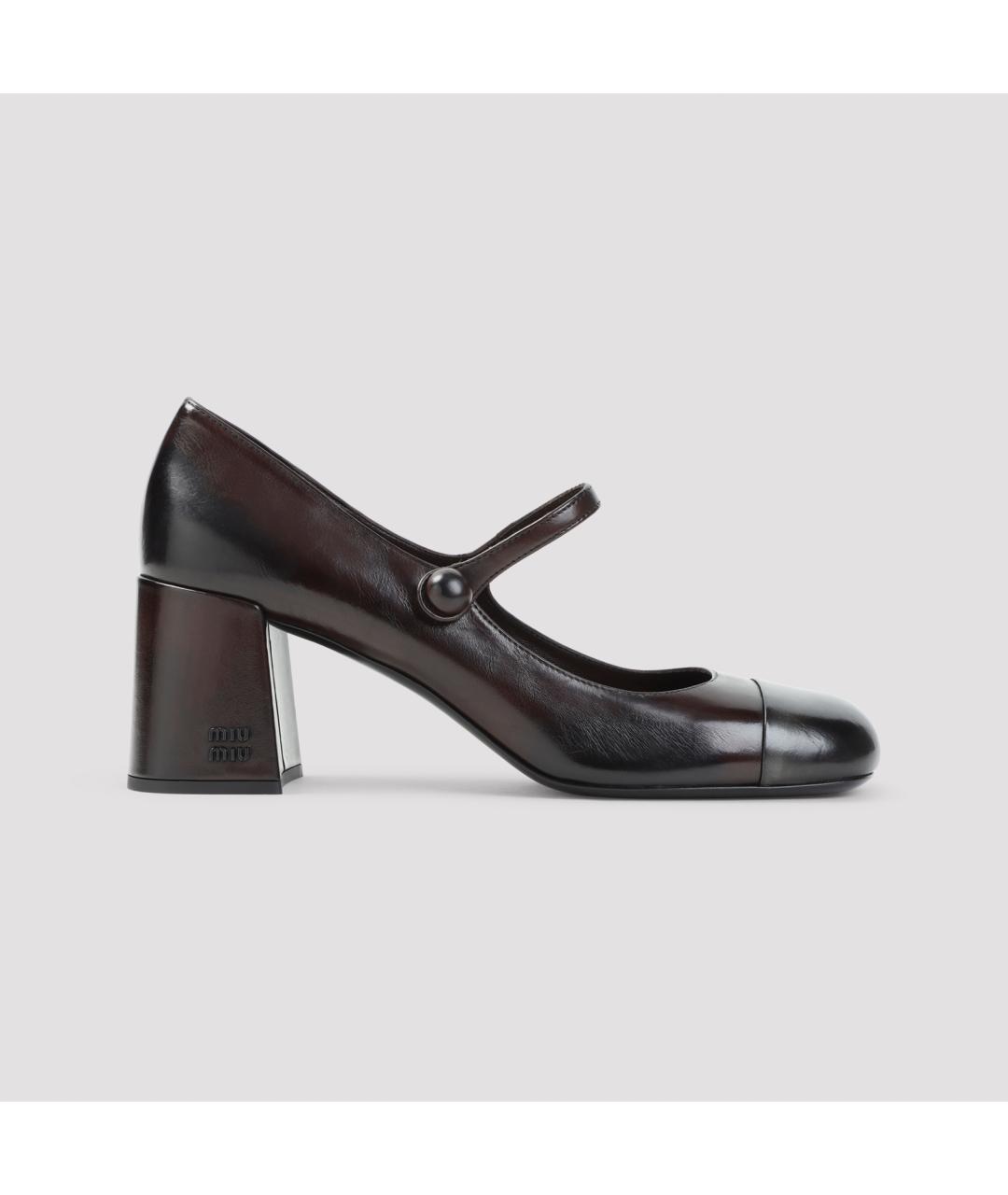MIU MIU Мульти кожаные туфли, фото 2
