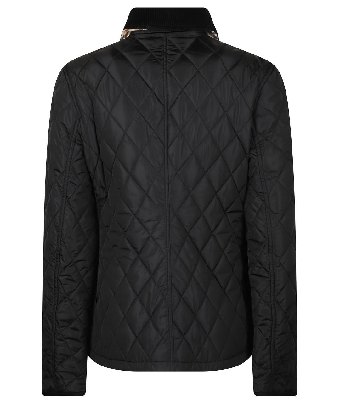 BURBERRY Черная полиамидовая куртка, фото 3