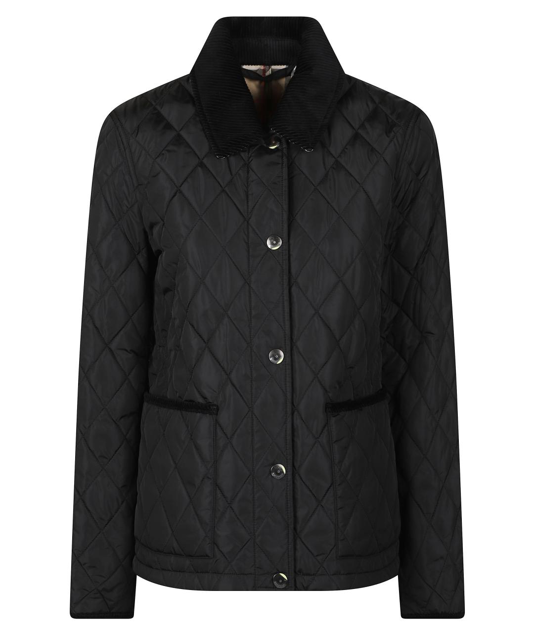 BURBERRY Черная полиамидовая куртка, фото 1