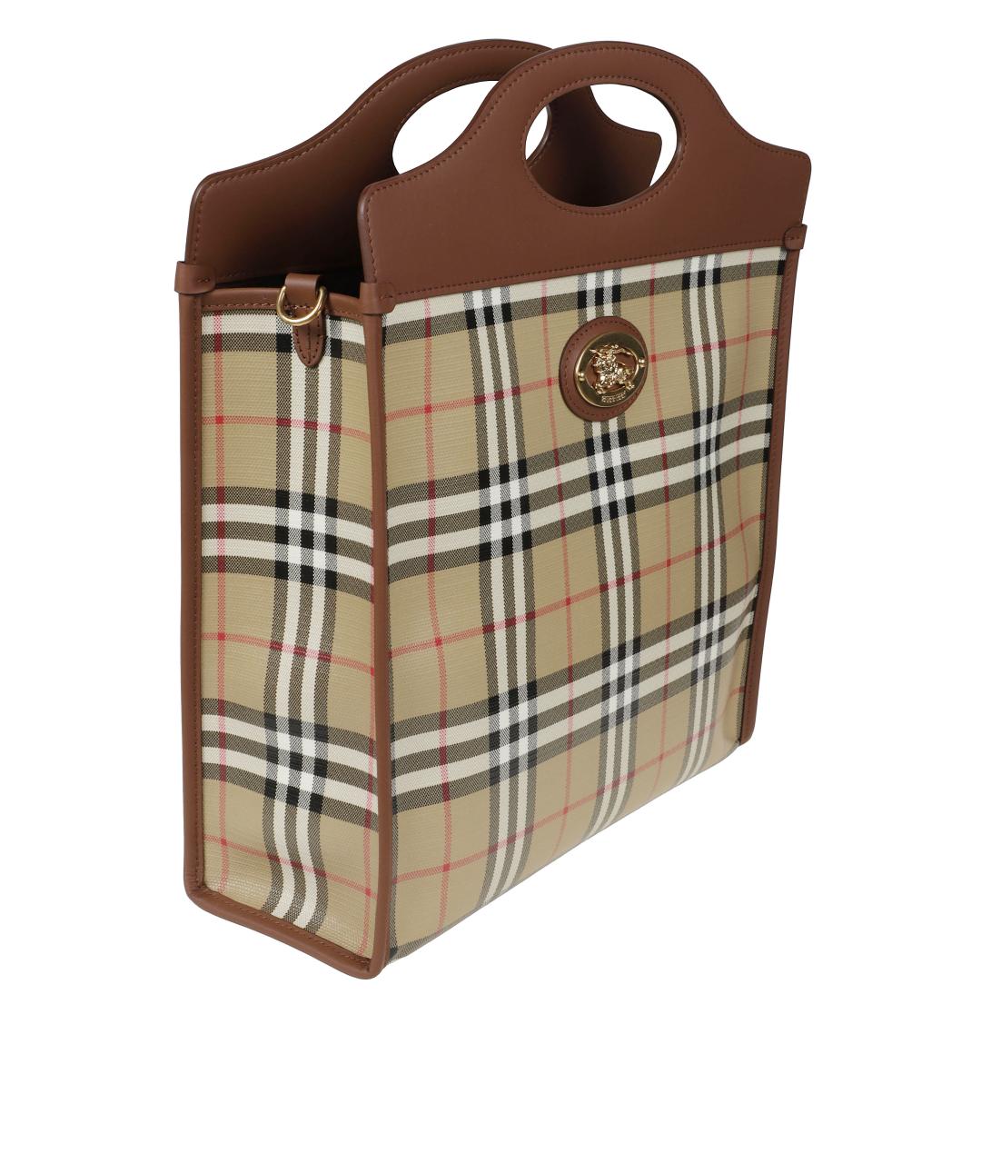 BURBERRY Бежевая сумка тоут, фото 3