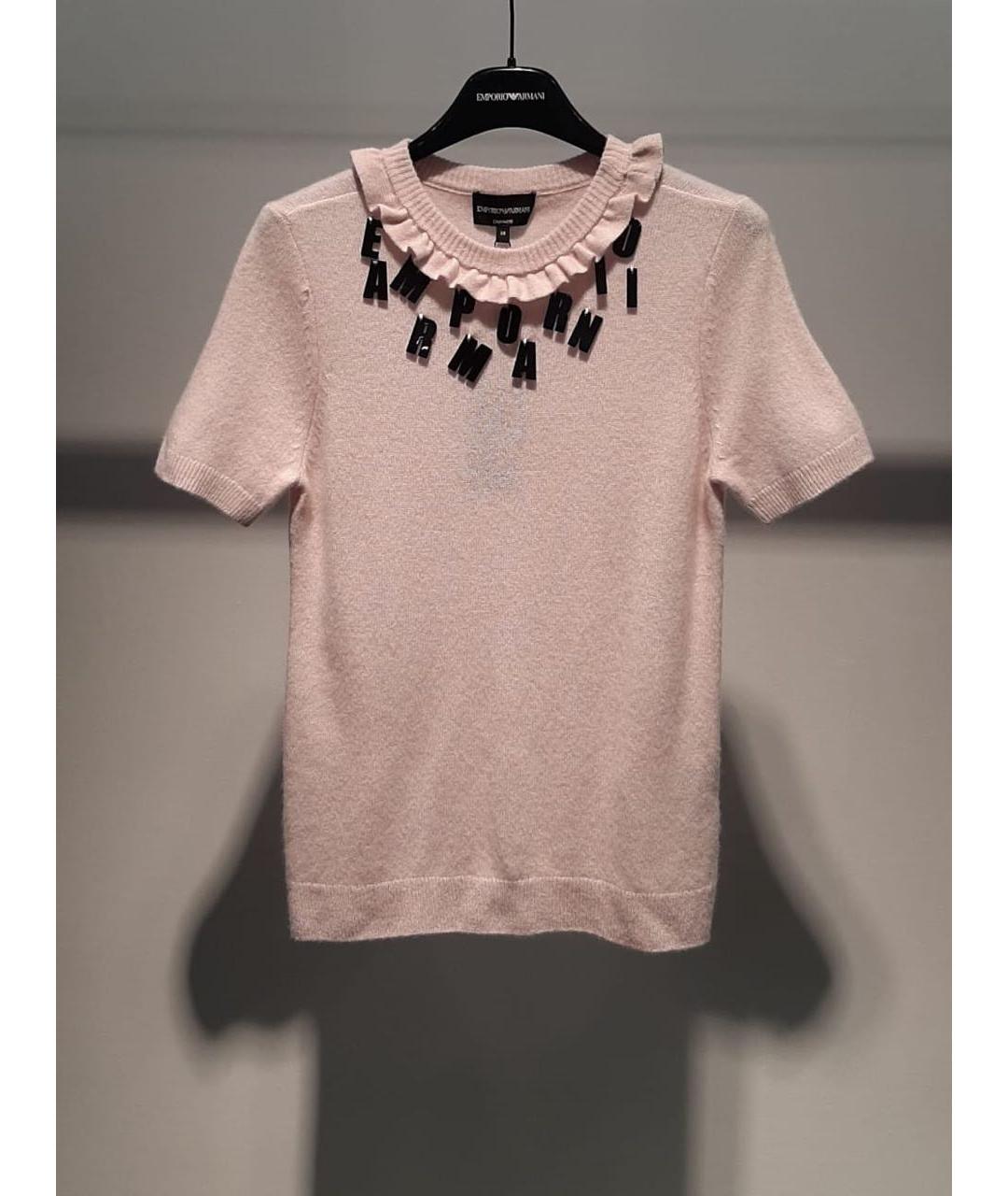 EMPORIO ARMANI Розовый джемпер / свитер, фото 3