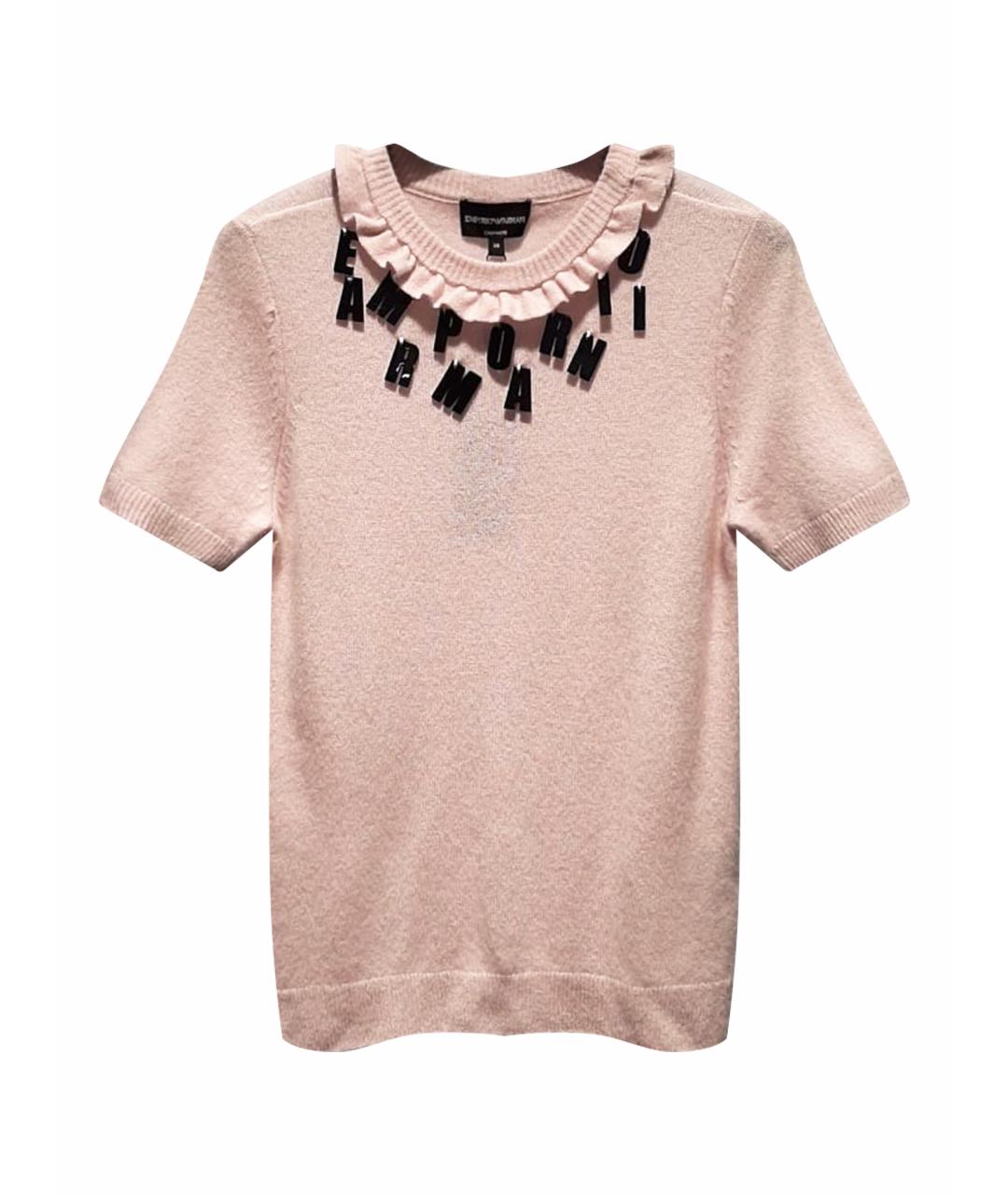 EMPORIO ARMANI Розовый джемпер / свитер, фото 1