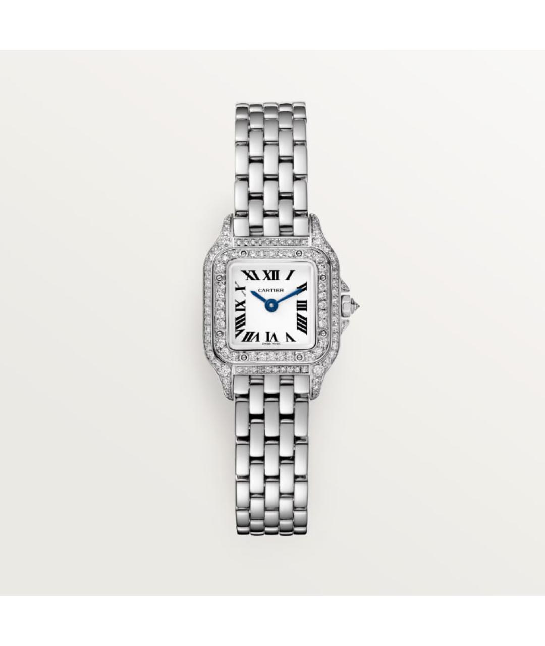 CARTIER Серебряные часы из белого золота, фото 4