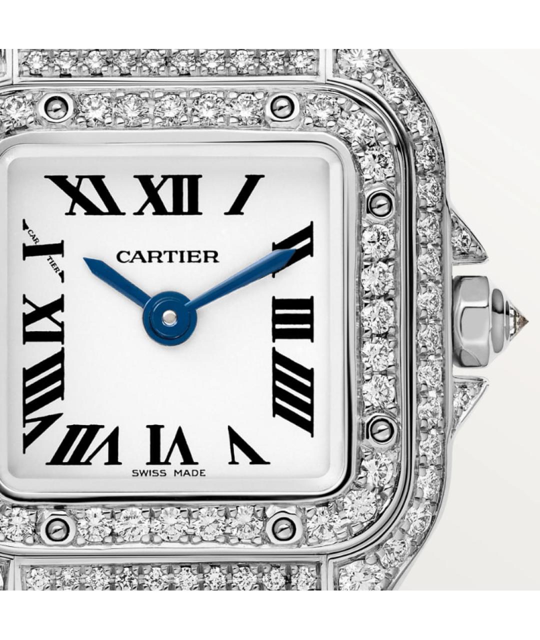 CARTIER Серебряные часы из белого золота, фото 3