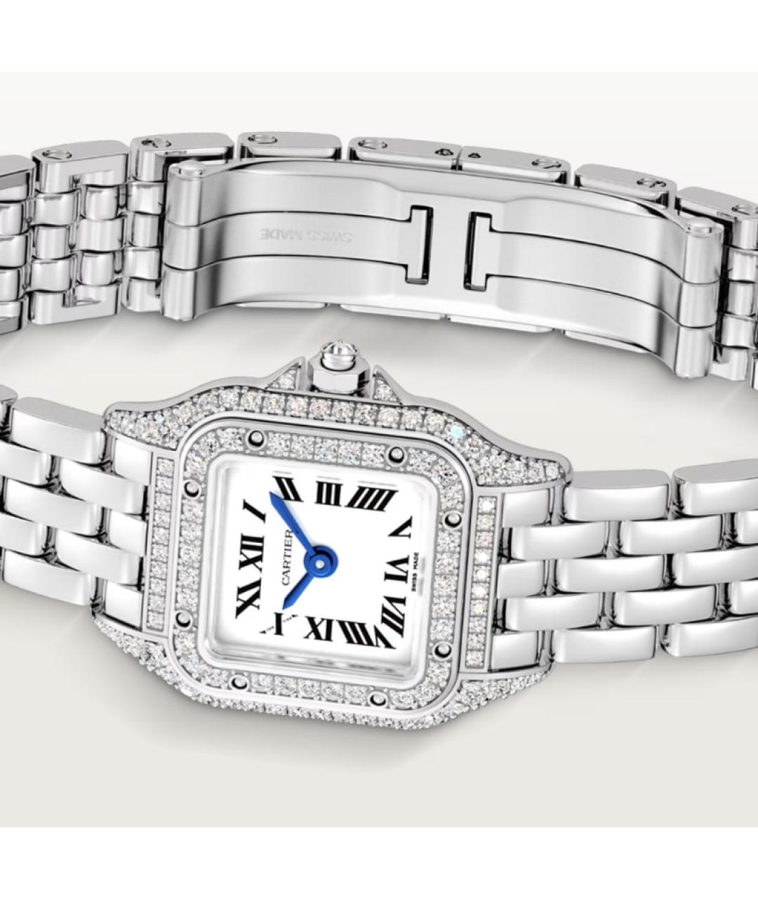 CARTIER Серебряные часы из белого золота, фото 2