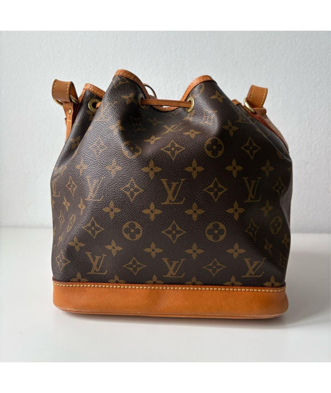 LOUIS VUITTON Коричневая сумка тоут из канвы, фото 3