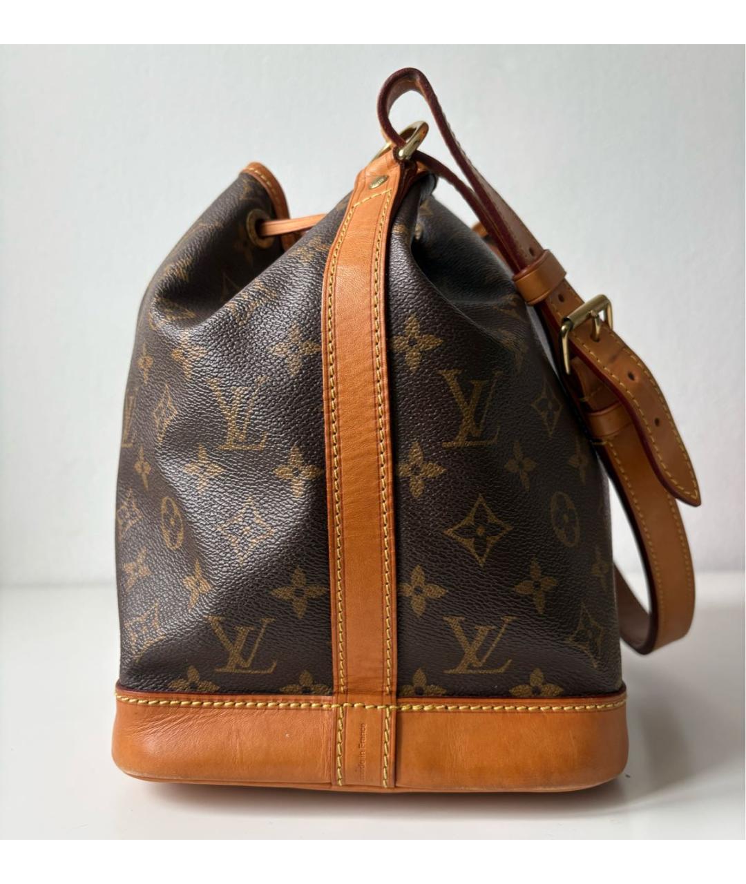LOUIS VUITTON Коричневая сумка тоут из канвы, фото 5