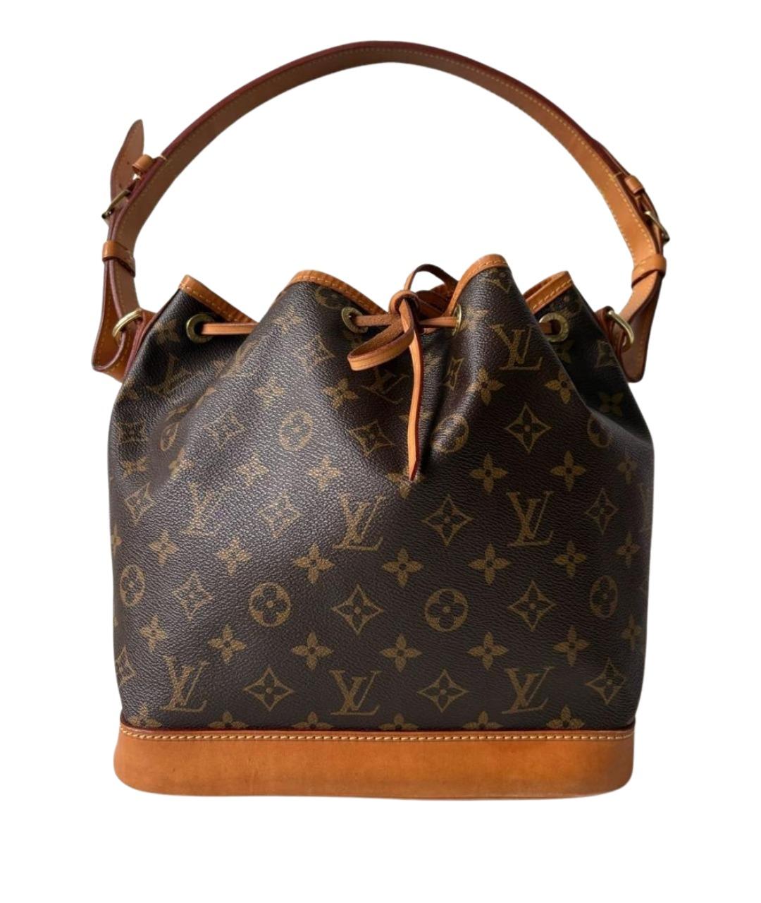 LOUIS VUITTON Коричневая сумка тоут из канвы, фото 1