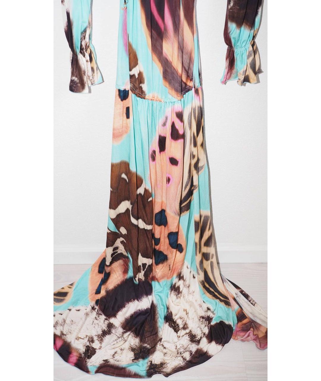 BLUMARINE Мульти шелковое повседневное платье, фото 2