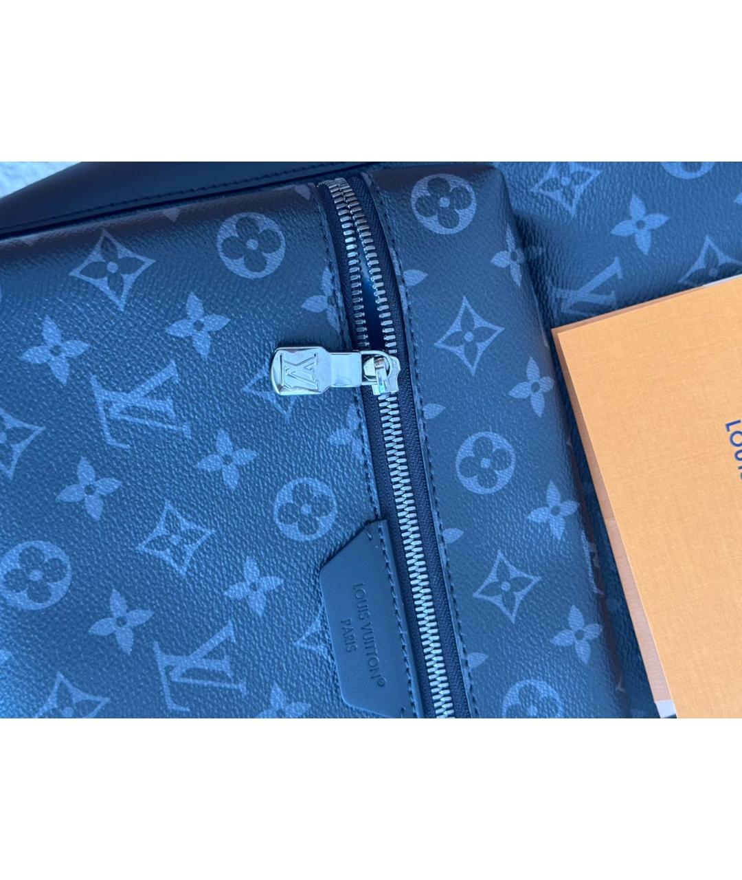 LOUIS VUITTON Антрацитовый рюкзак из канвы, фото 8