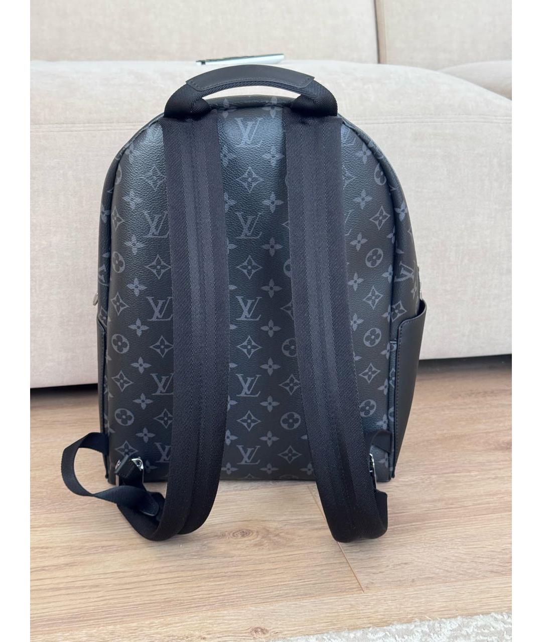LOUIS VUITTON Антрацитовый рюкзак из канвы, фото 3