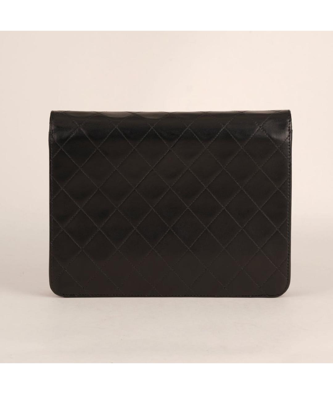 CHANEL Черная кожаная сумка через плечо, фото 4
