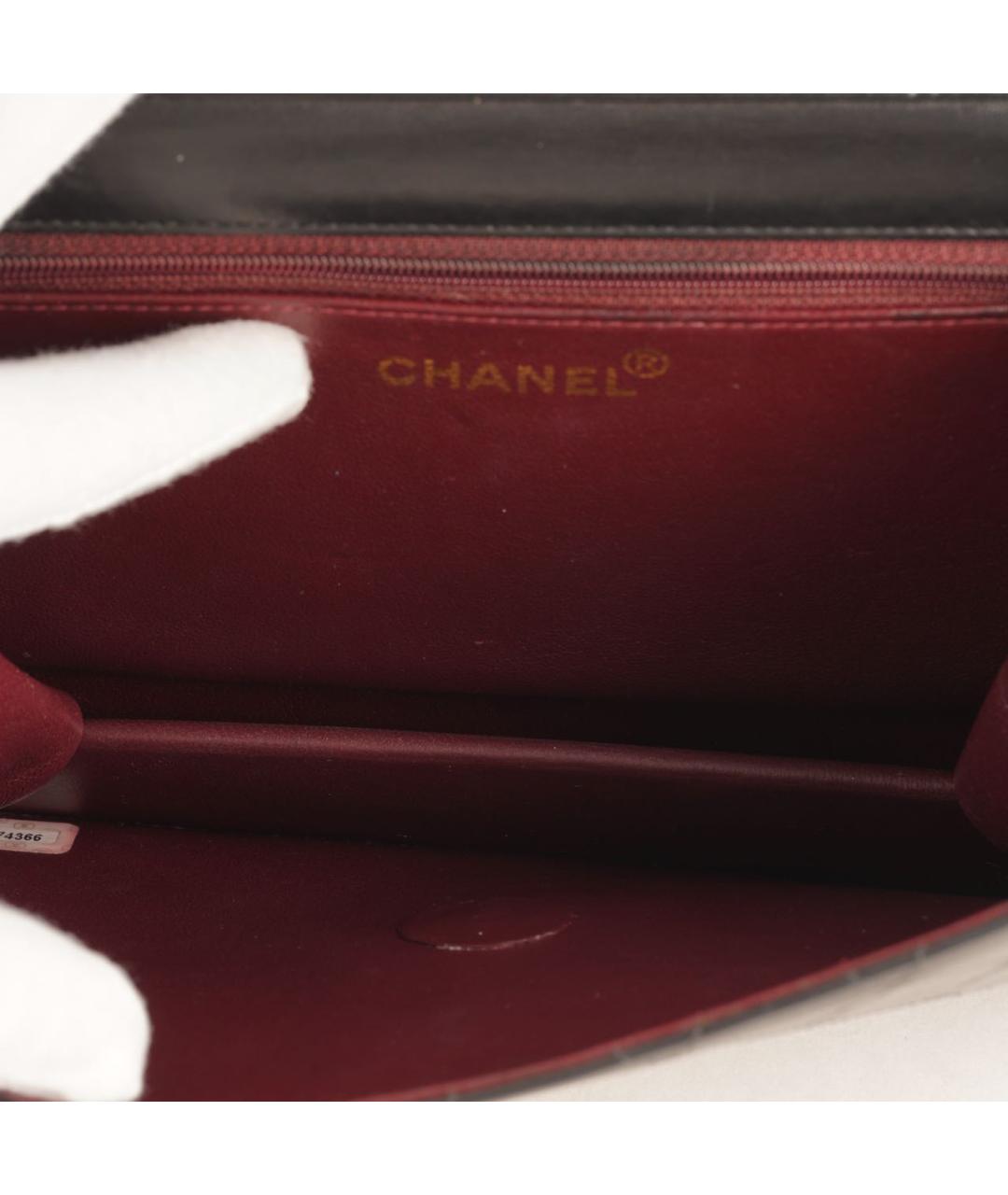 CHANEL Черная кожаная сумка через плечо, фото 8