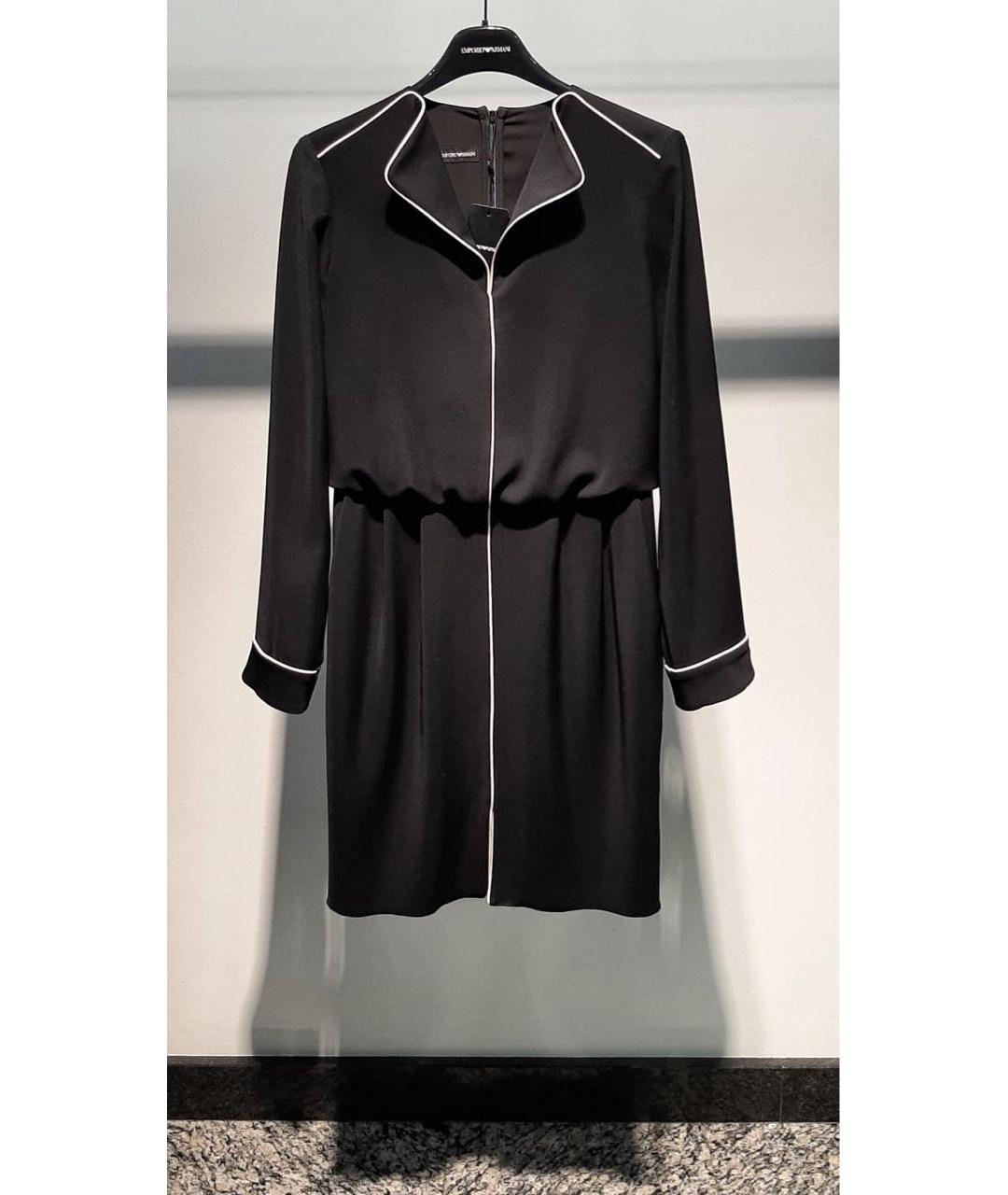 EMPORIO ARMANI Черное повседневное платье, фото 3