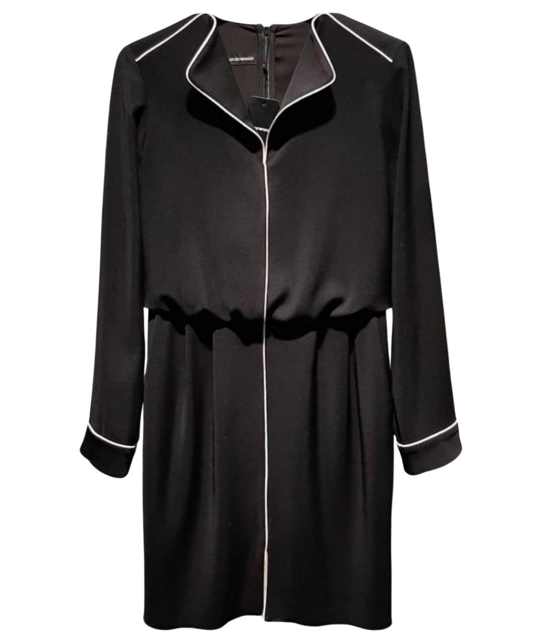 EMPORIO ARMANI Черное повседневное платье, фото 1