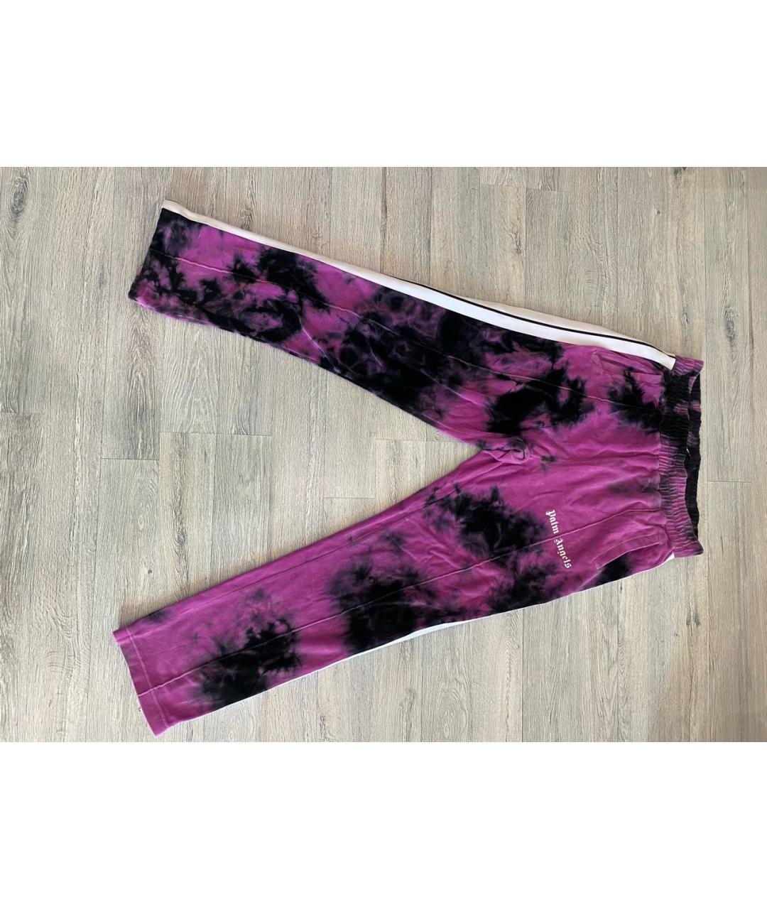 PALM ANGELS Фиолетовые полиэстеровые повседневные брюки, фото 9