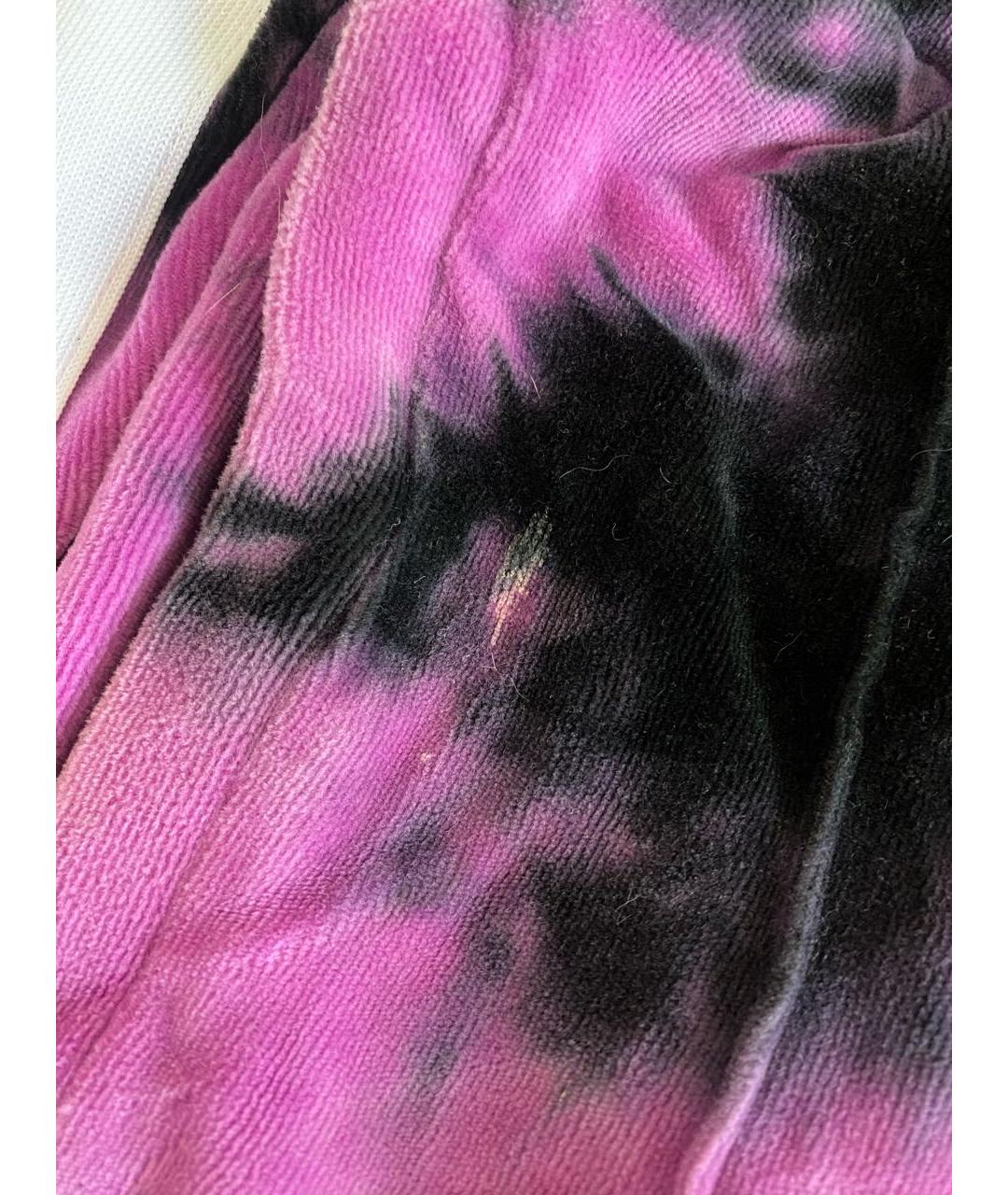 PALM ANGELS Фиолетовые полиэстеровые повседневные брюки, фото 4