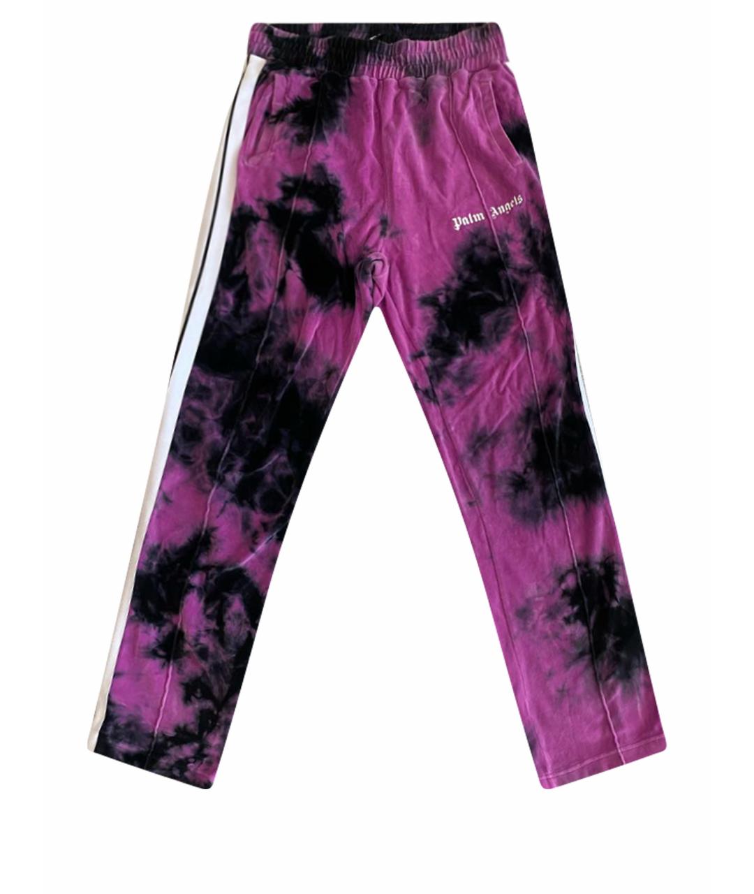 PALM ANGELS Фиолетовые полиэстеровые повседневные брюки, фото 1