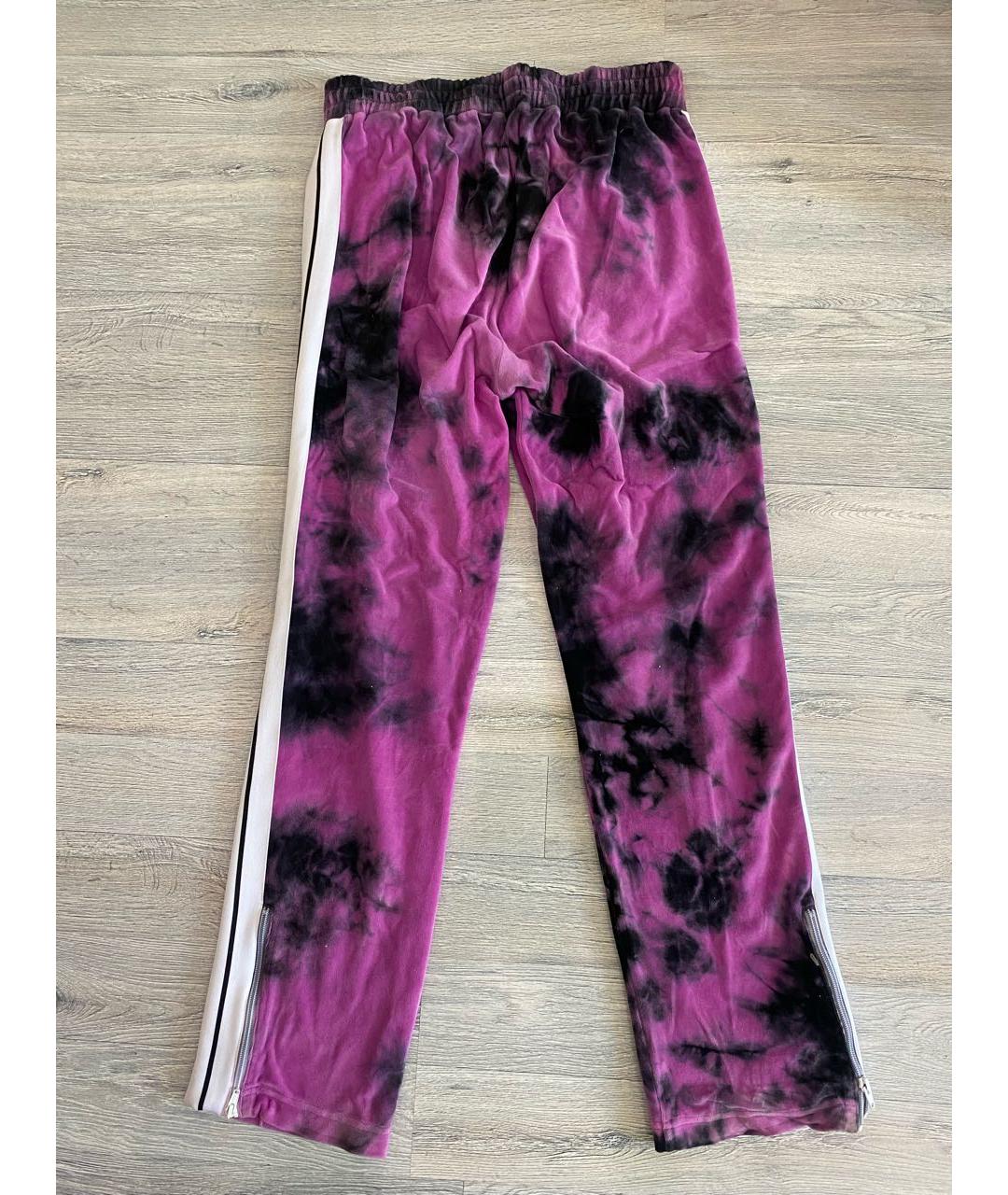 PALM ANGELS Фиолетовые полиэстеровые повседневные брюки, фото 5