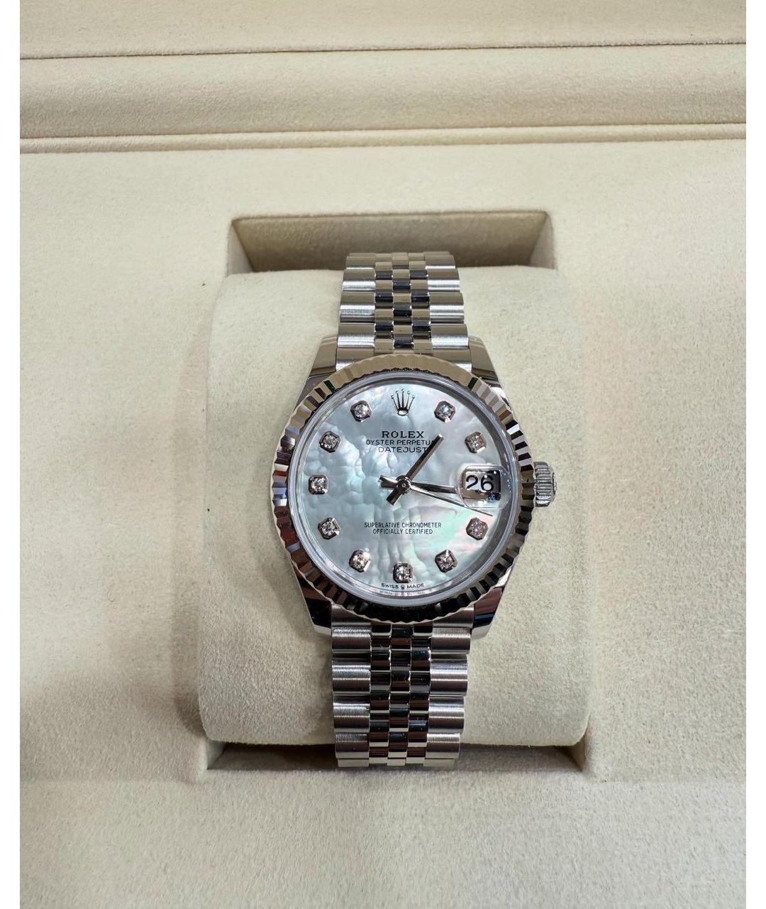 ROLEX Серебряные часы из белого золота, фото 2