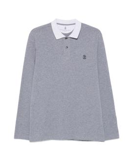 BRUNELLO CUCINELLI Поло с длинным рукавом