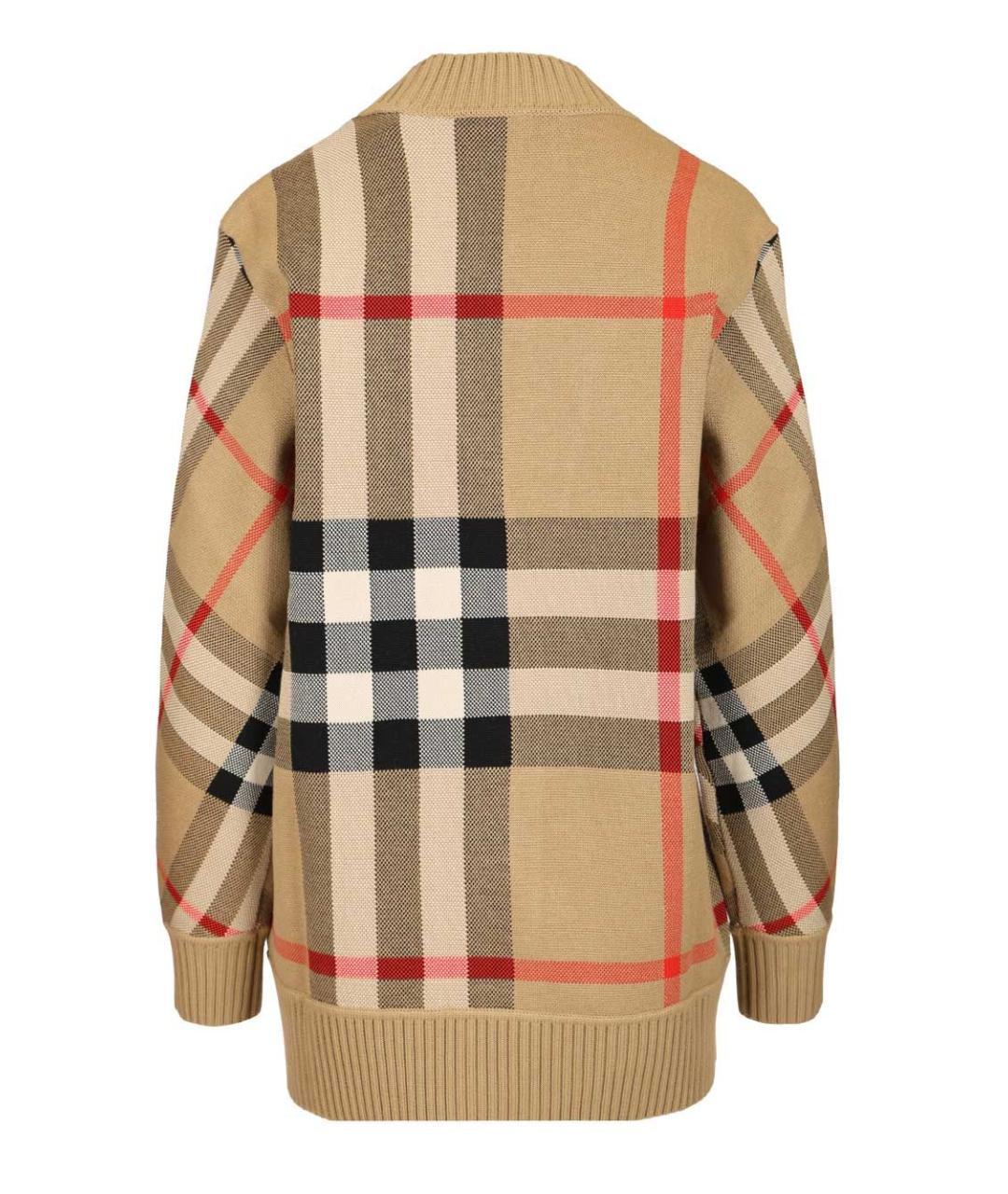 BURBERRY Бежевый шерстяной кардиган, фото 2