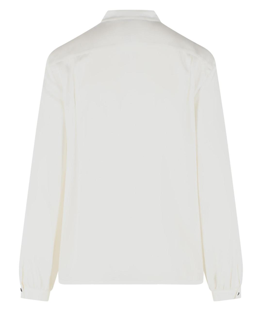 MAX MARA Белая шелковая рубашка, фото 3