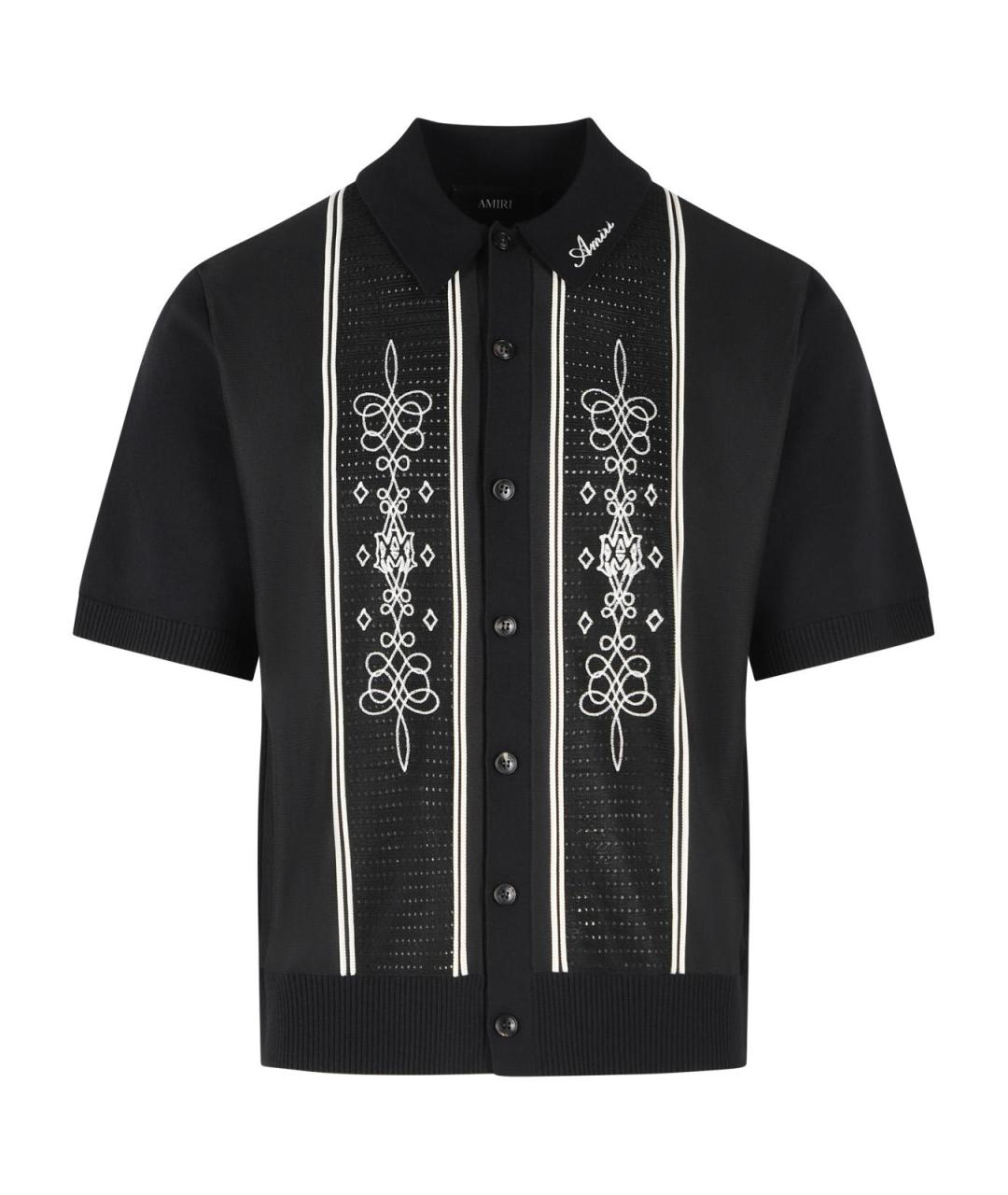 AMIRI Черная шерстяная кэжуал рубашка, фото 1