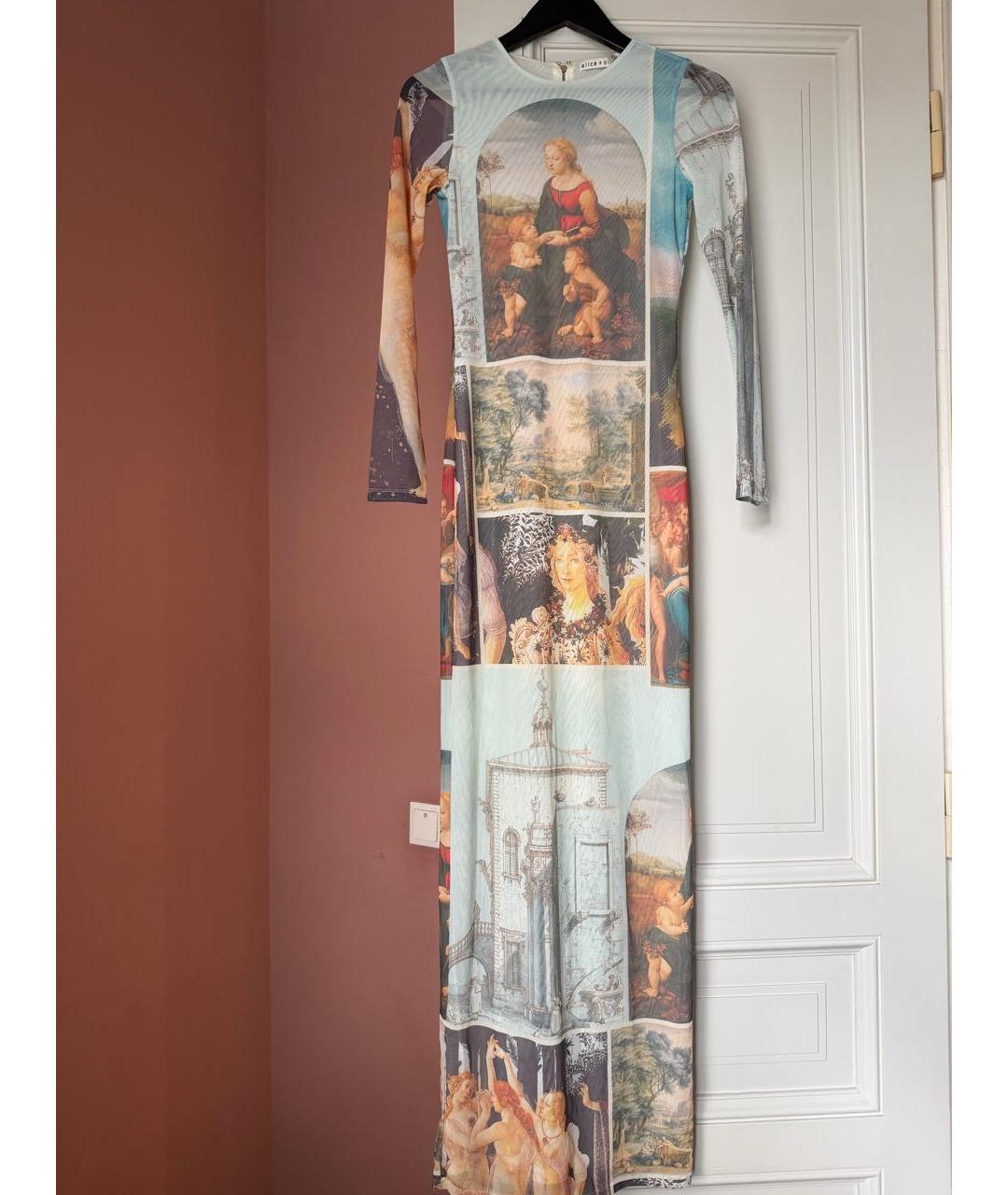 ALICE+OLIVIA Мульти нейлоновое коктейльное платье, фото 3