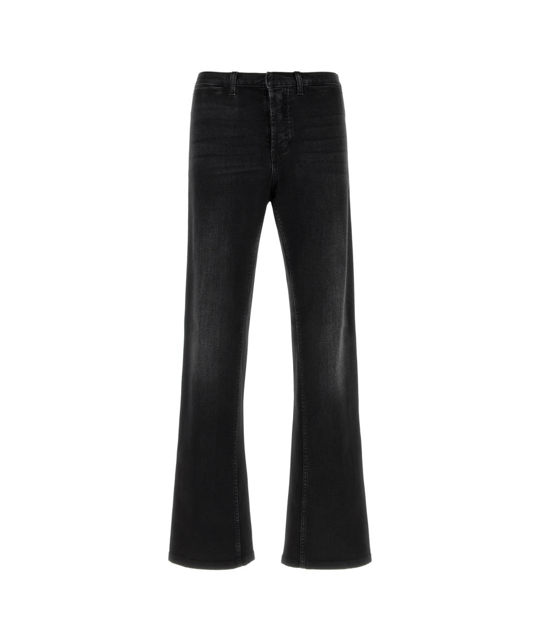 GUCCI Черные хлопко-эластановые прямые джинсы, фото 1