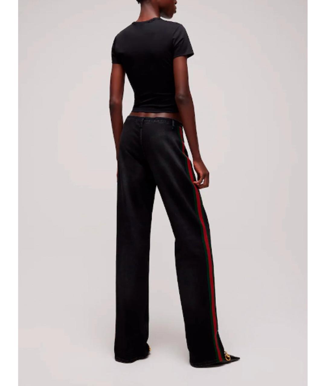 GUCCI Черные хлопковые прямые джинсы, фото 2