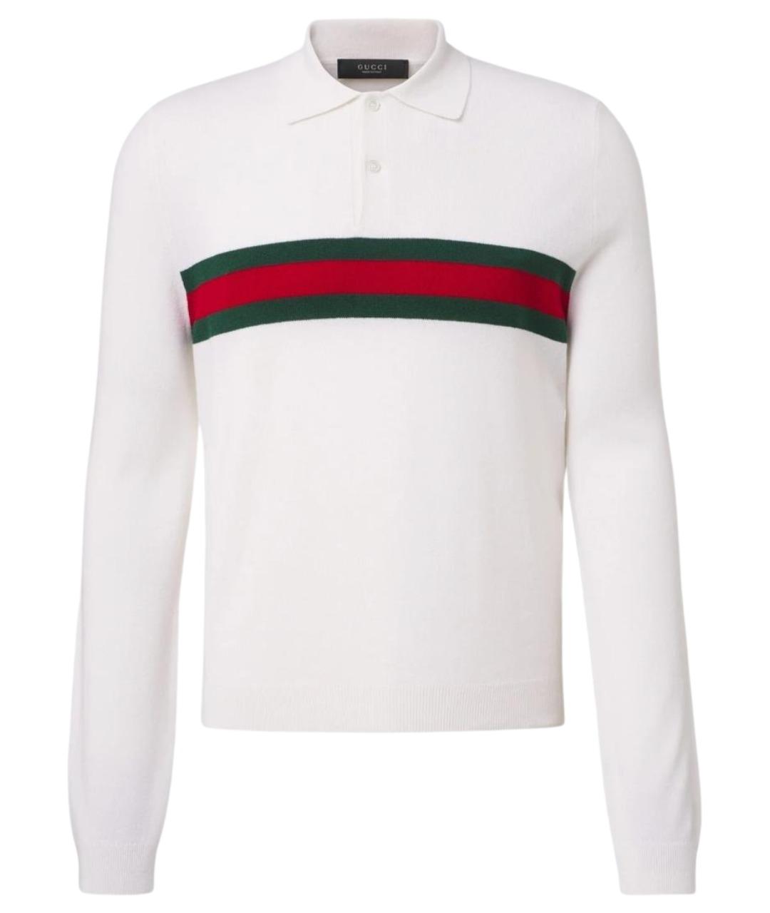 GUCCI Белый кашемировый джемпер / свитер, фото 1