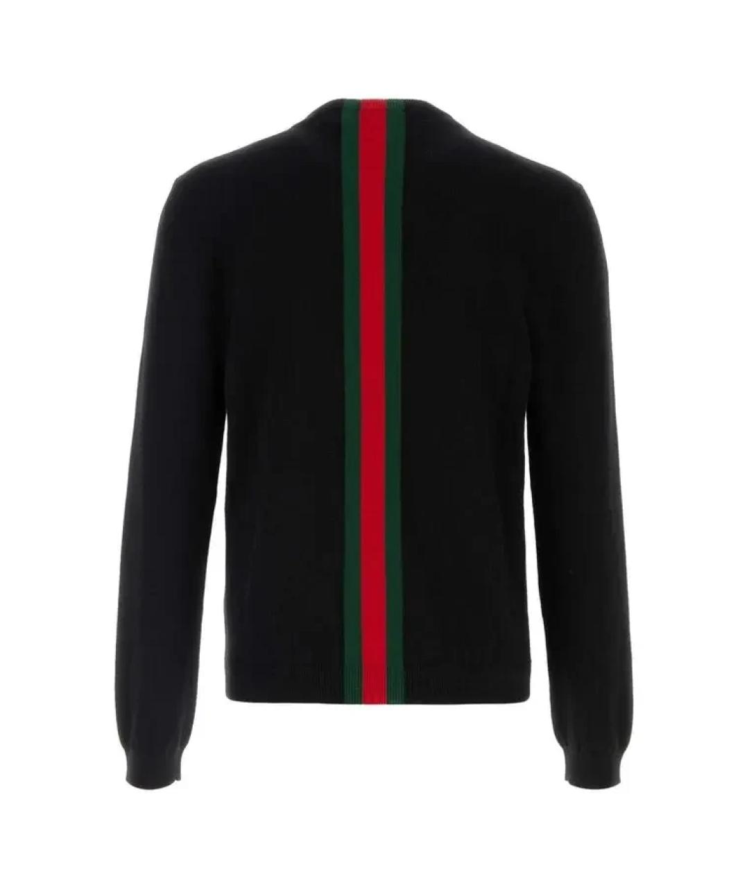 GUCCI Черный кашемировый джемпер / свитер, фото 2