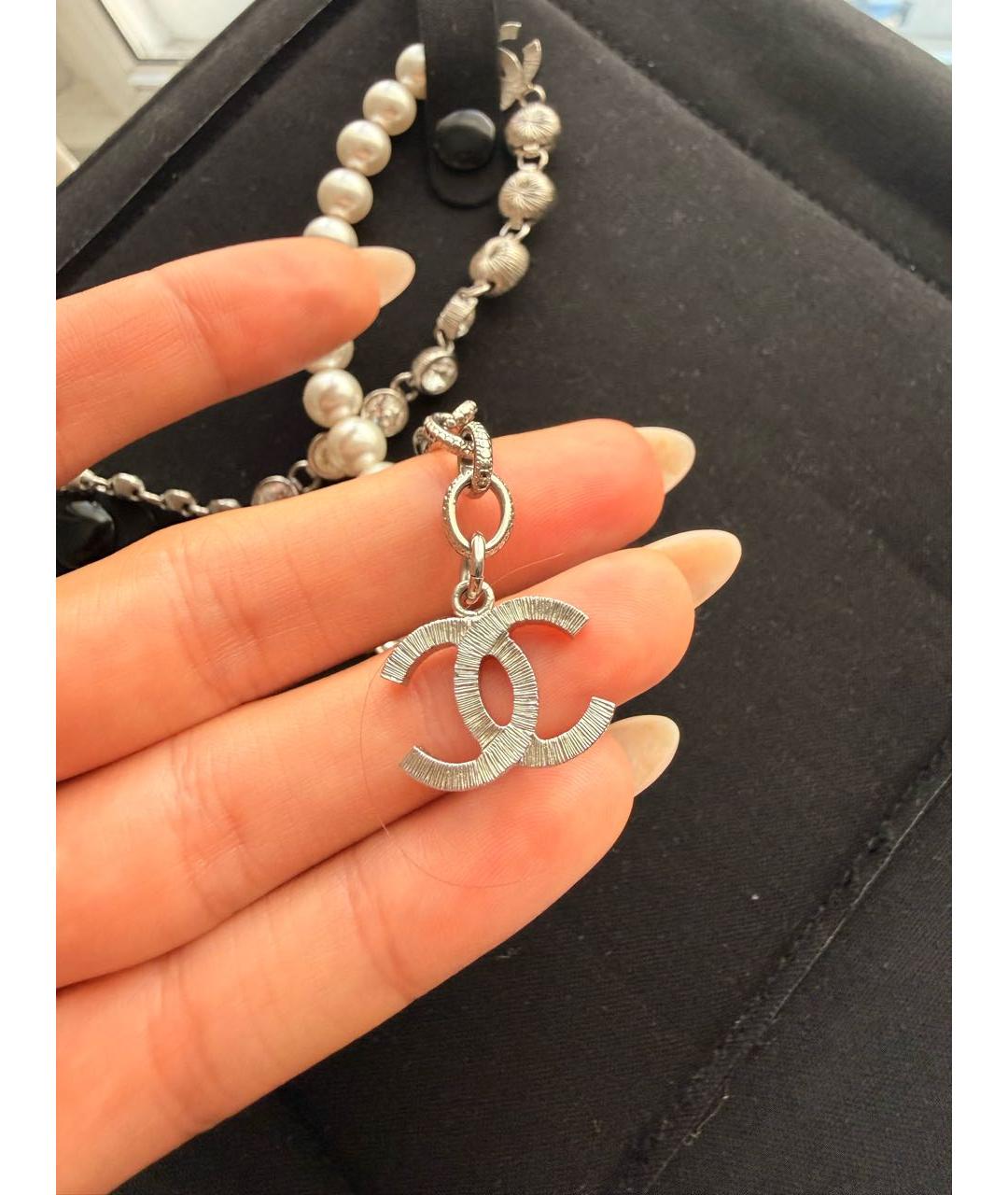 CHANEL Белое колье, фото 5