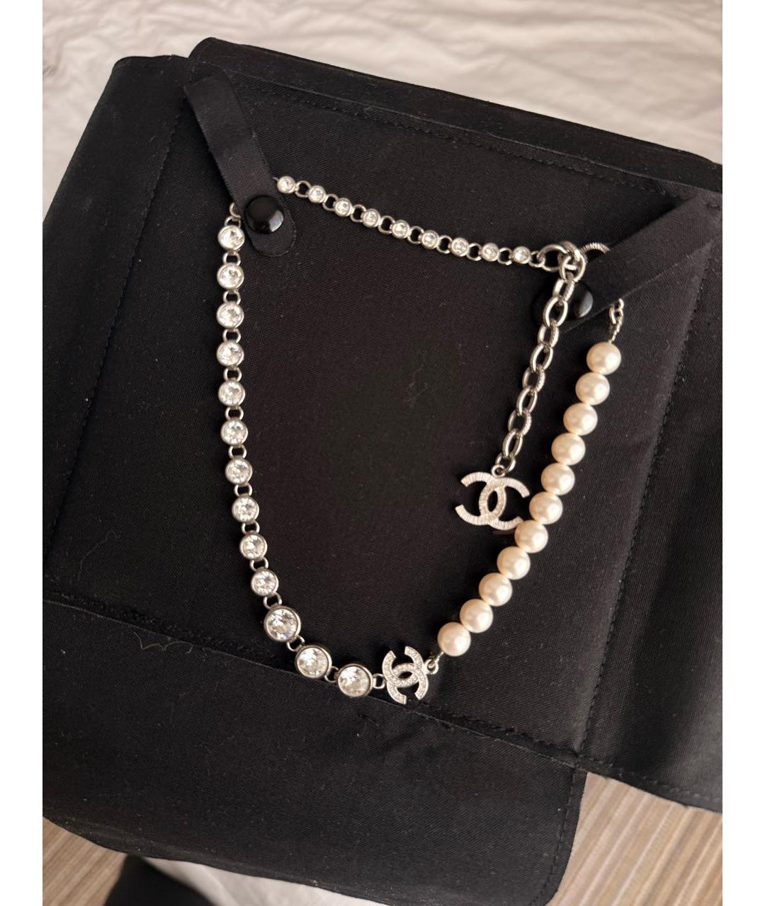 CHANEL Белое колье, фото 9