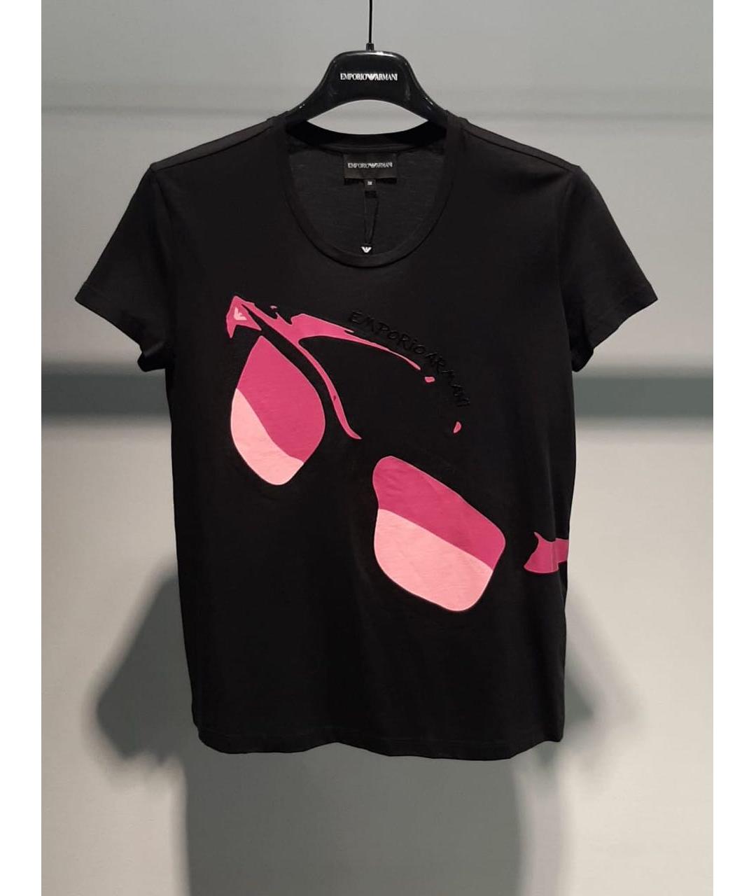 EMPORIO ARMANI Черная футболка, фото 3