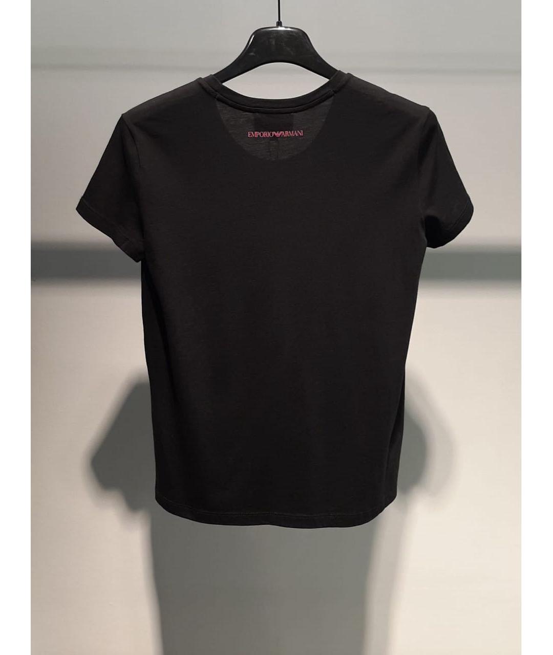 EMPORIO ARMANI Черная футболка, фото 2