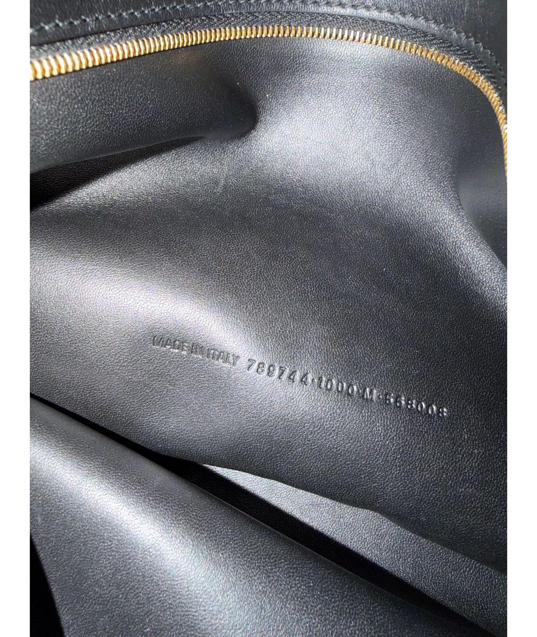 BALENCIAGA Черная кожаная сумка тоут, фото 5