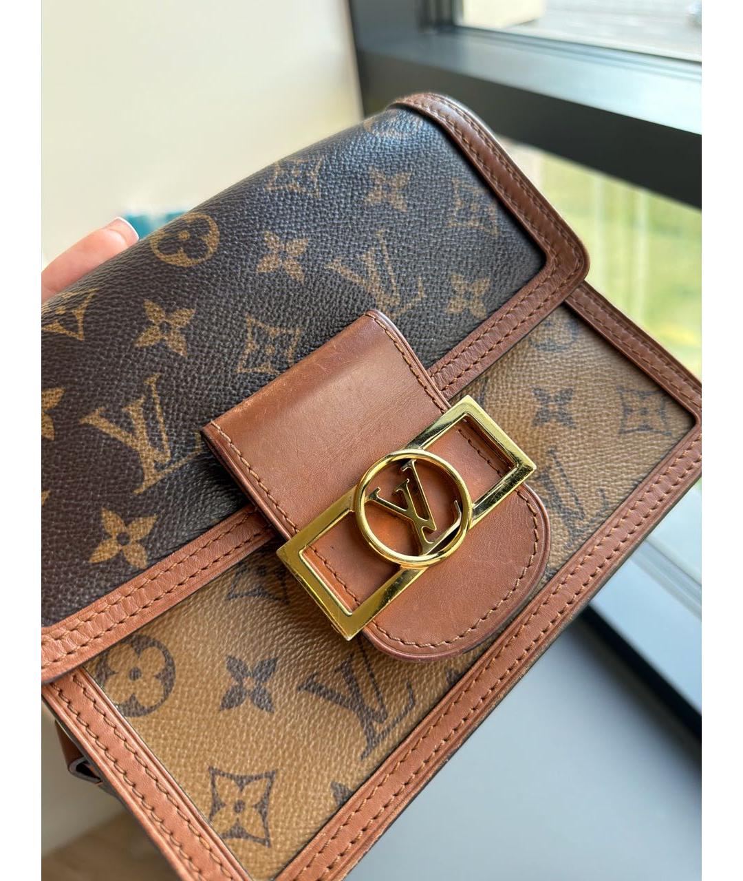 LOUIS VUITTON Коричневая сумка через плечо из канвы, фото 5