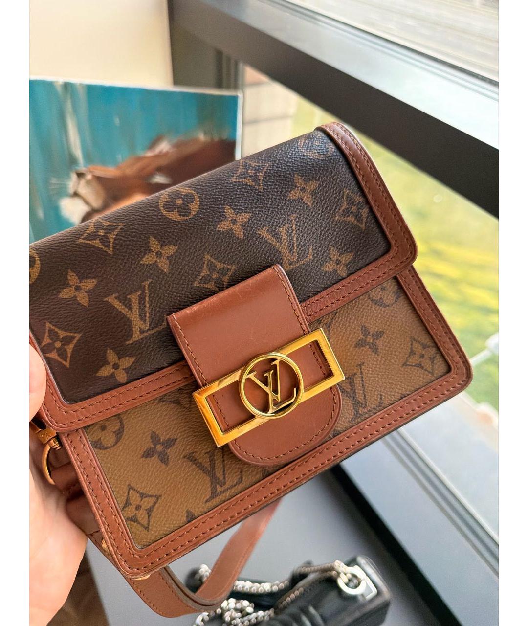 LOUIS VUITTON Коричневая сумка через плечо из канвы, фото 9