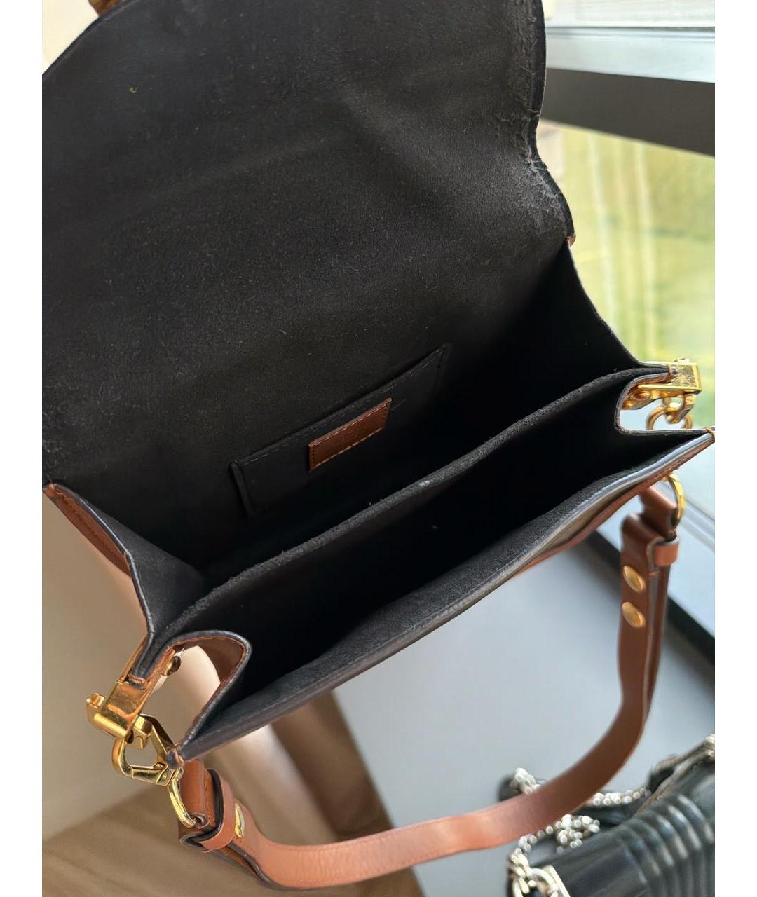 LOUIS VUITTON Коричневая сумка через плечо из канвы, фото 4