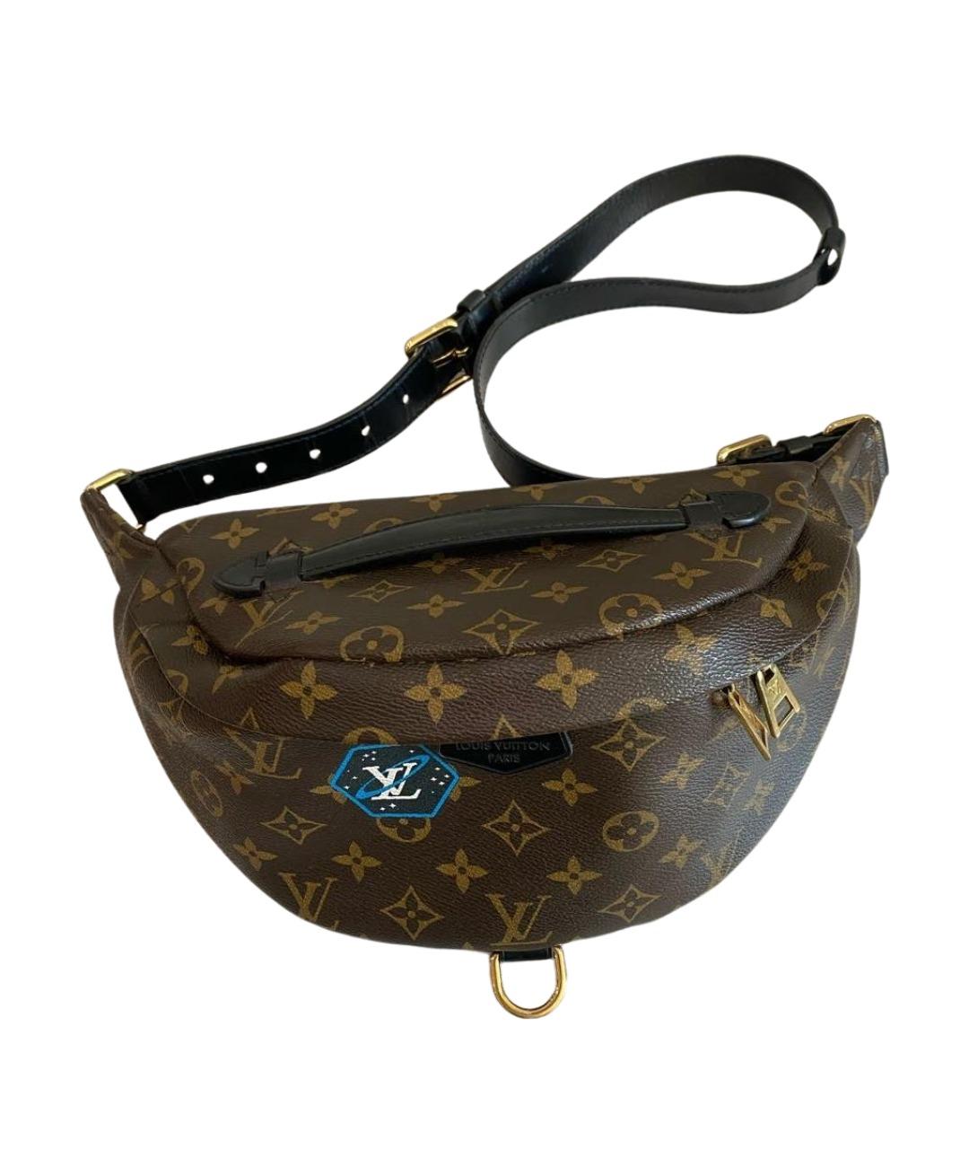 LOUIS VUITTON Коричневая поясная сумка из канвы, фото 1