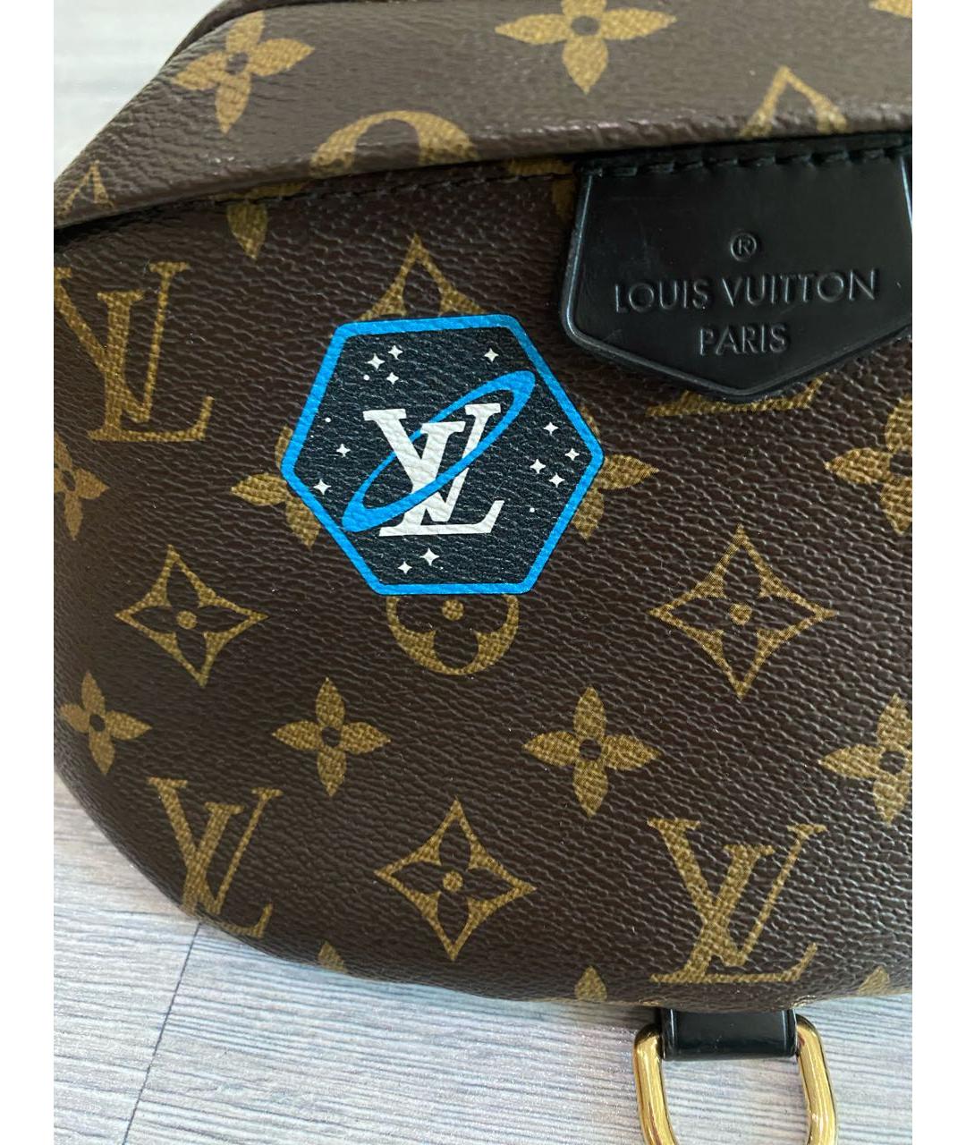 LOUIS VUITTON Коричневая поясная сумка из канвы, фото 2