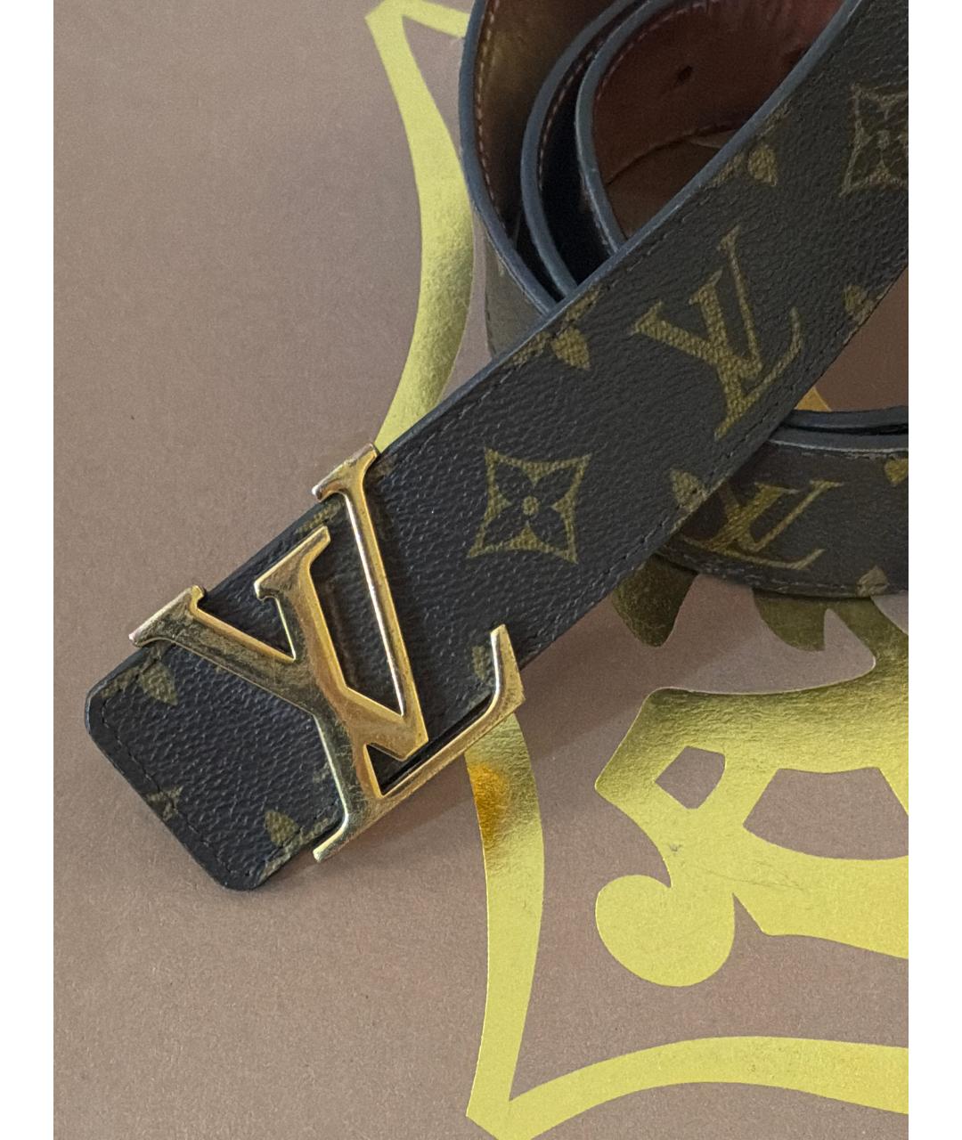 LOUIS VUITTON Коричневый ремень, фото 2